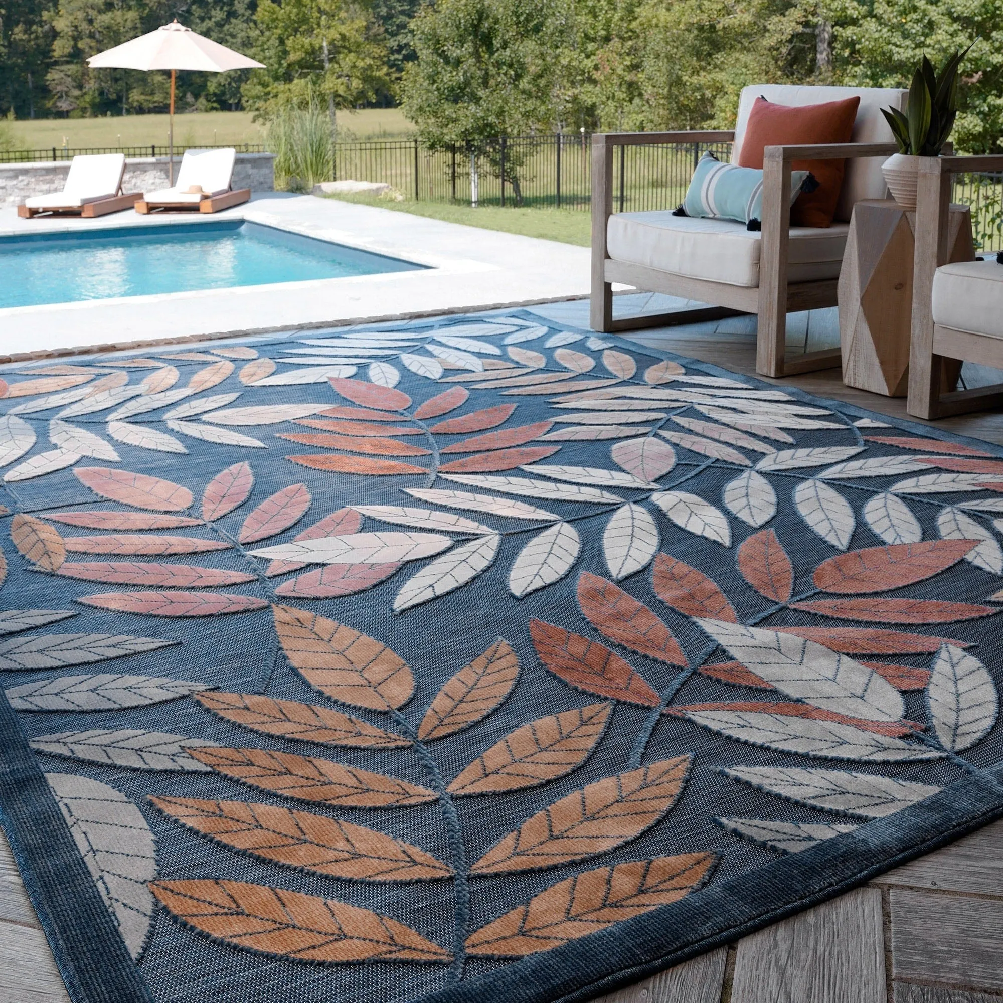 Tropicana Tropical Floral Indoor/Outdoor Area Rug