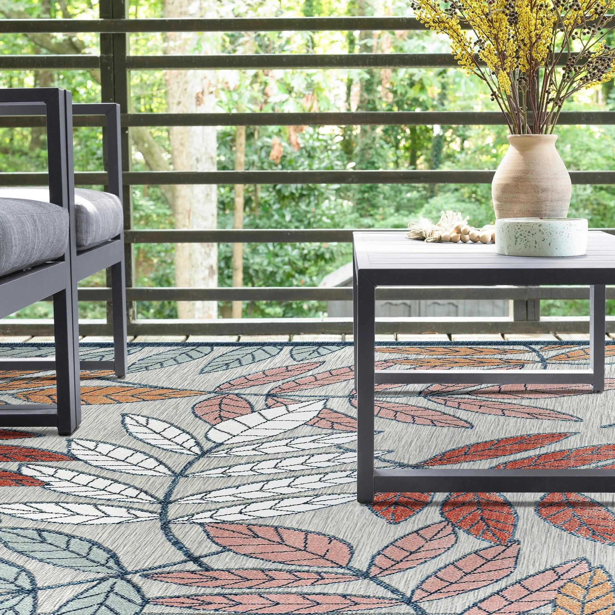 Tropicana Tropical Floral Indoor/Outdoor Area Rug