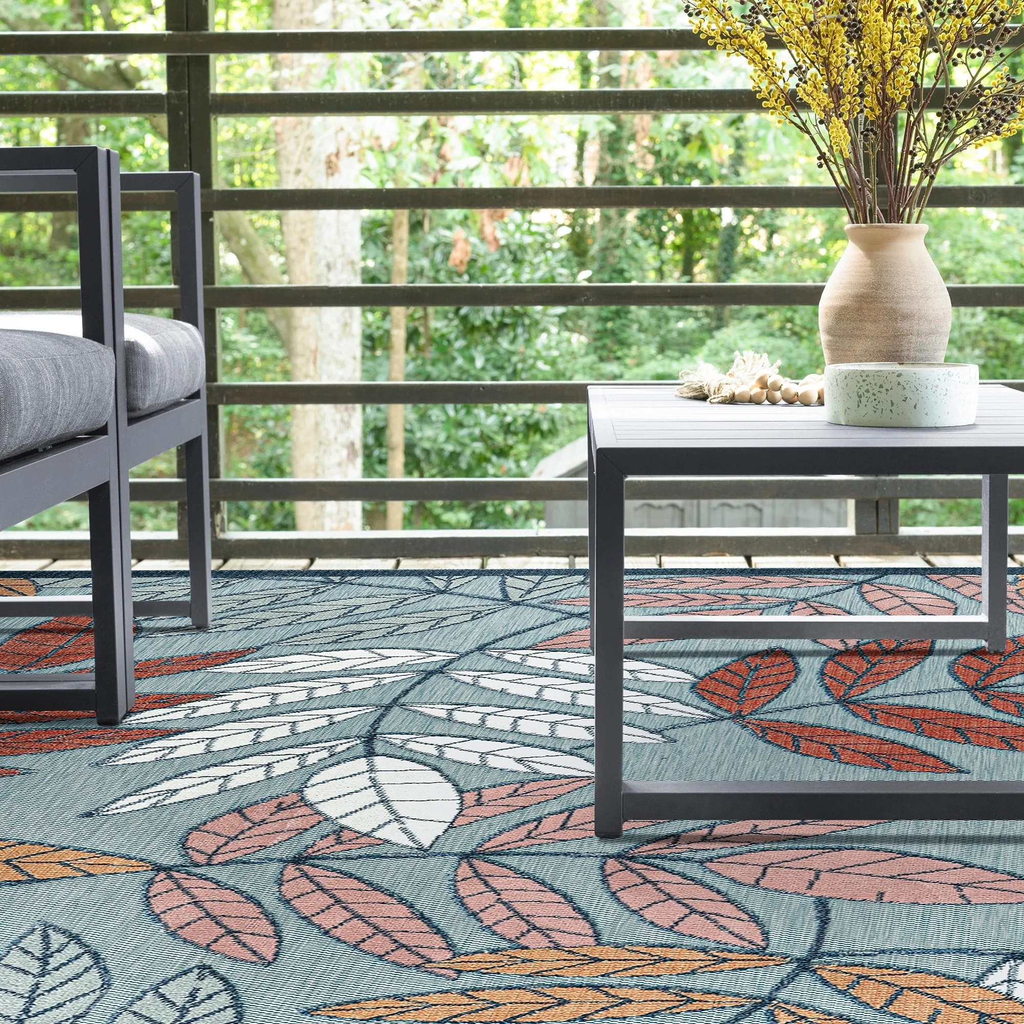 Tropicana Tropical Floral Indoor/Outdoor Area Rug