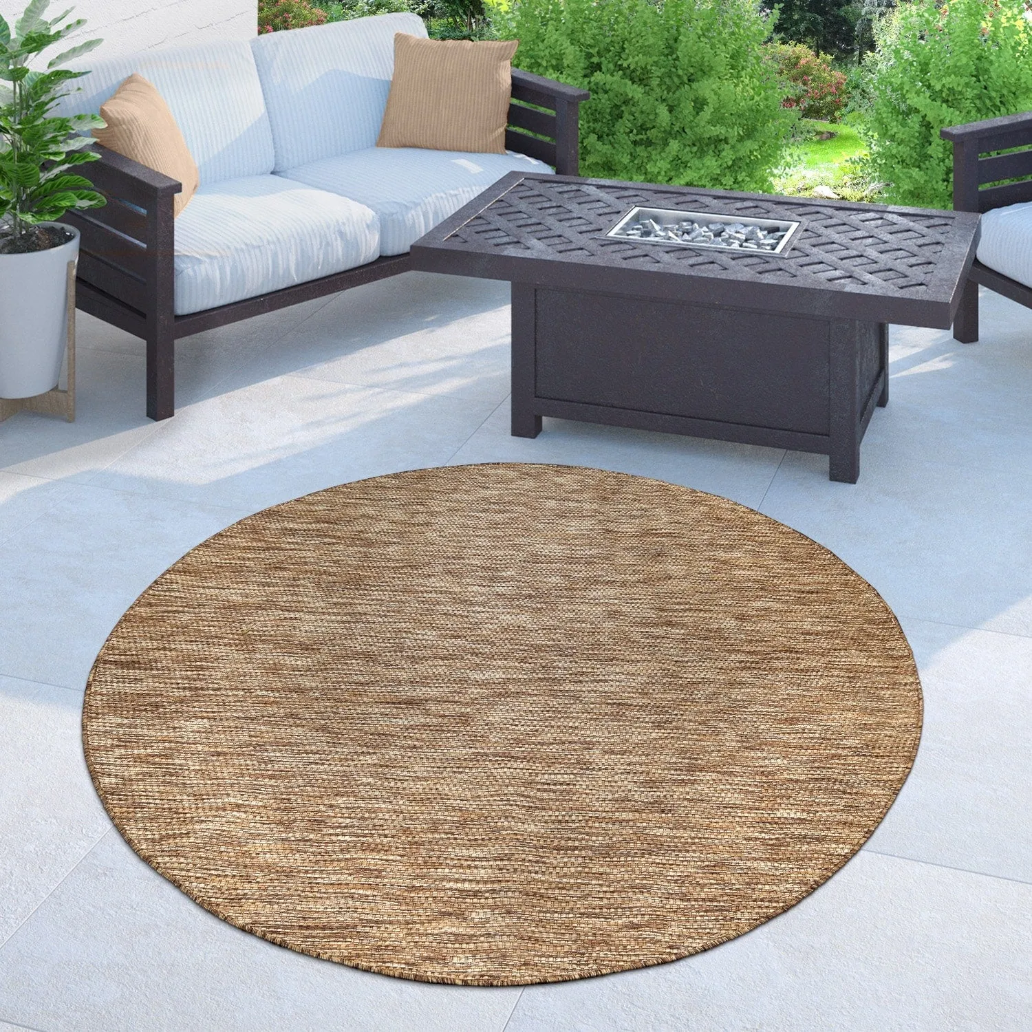 Variegated Waterproof Outdoor Rug for Patio