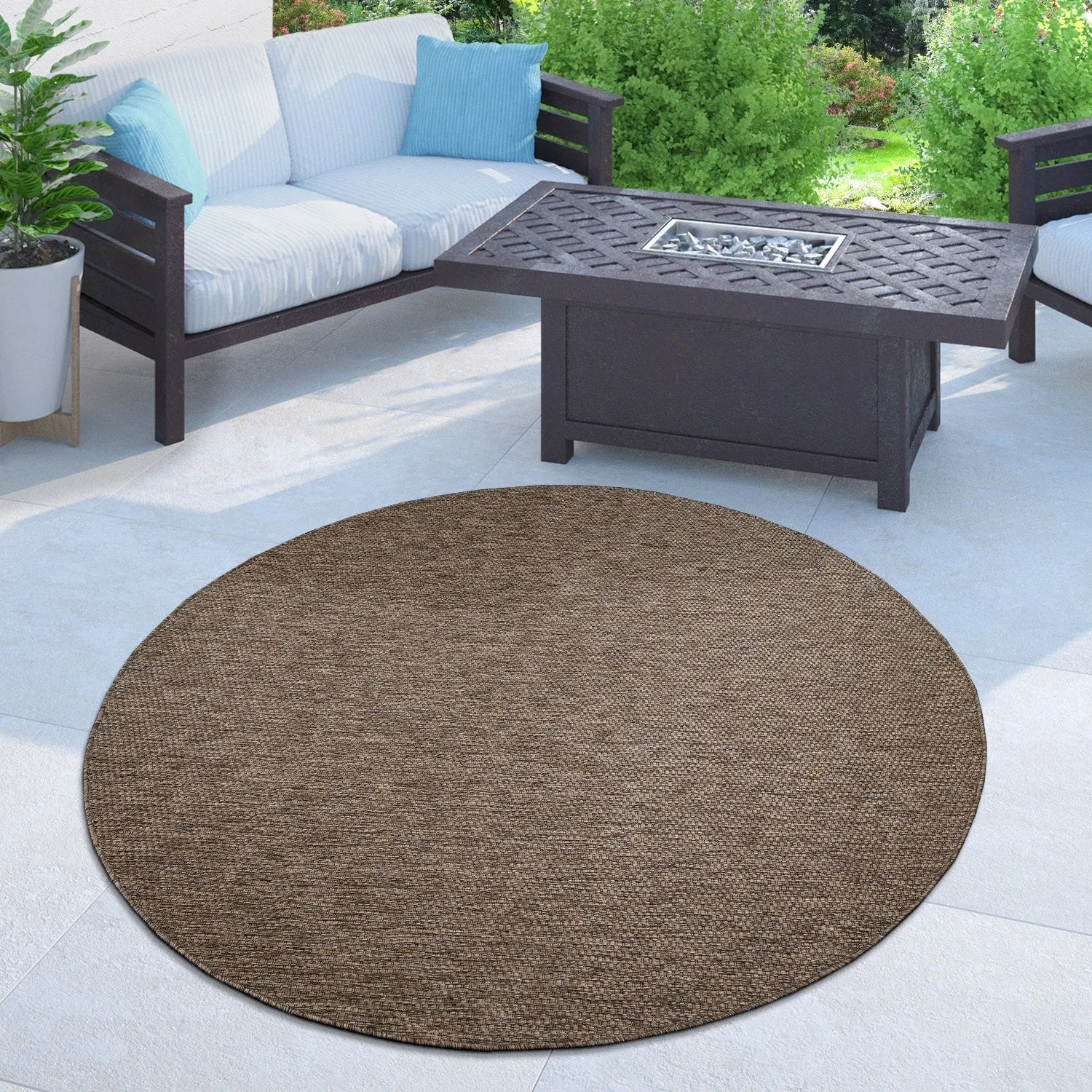 Variegated Waterproof Outdoor Rug for Patio