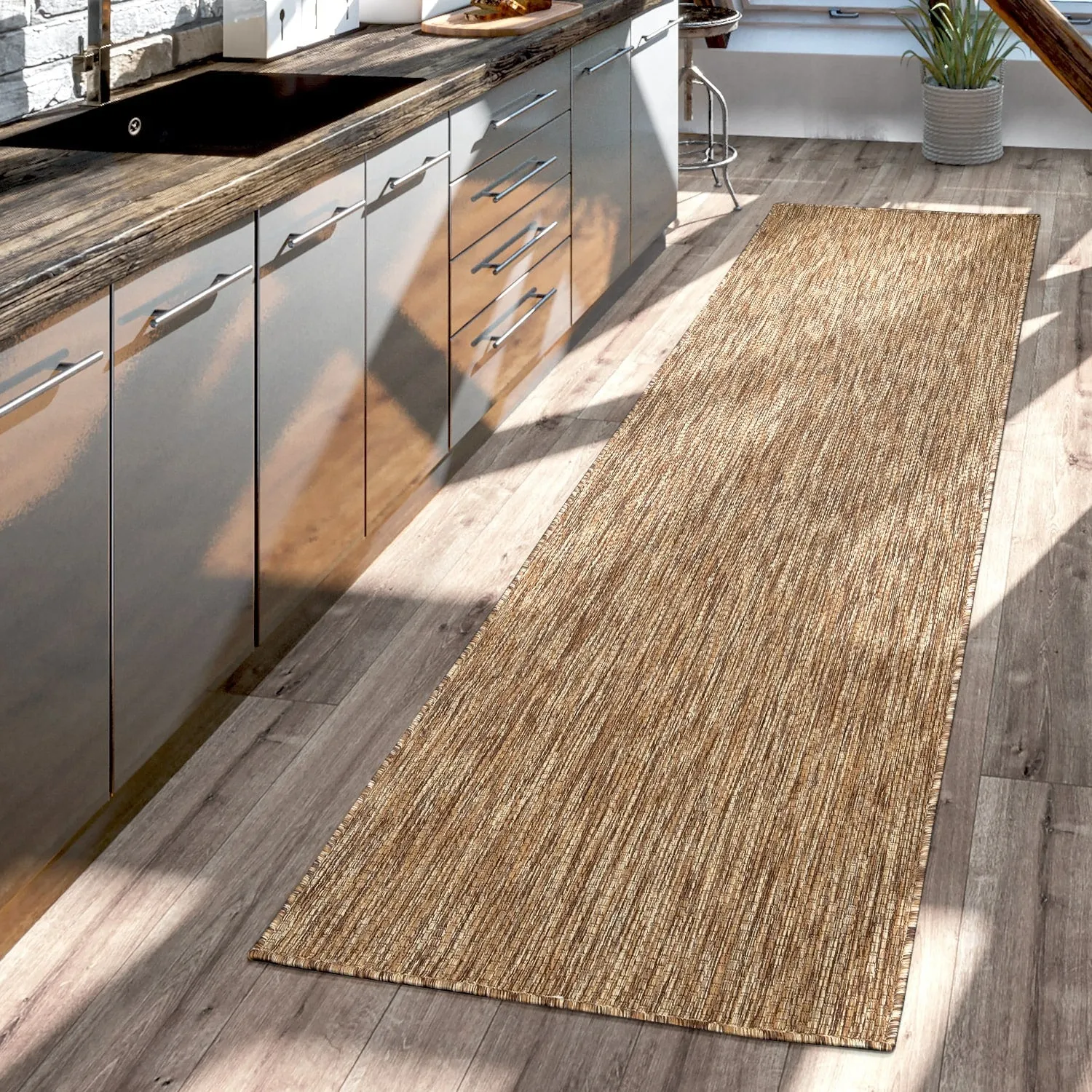 Variegated Waterproof Outdoor Rug for Patio