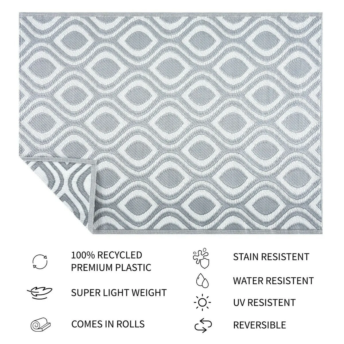 Venice Design 100% Eco-friendly Lightweight Plastic Outdoor Mat/Rug