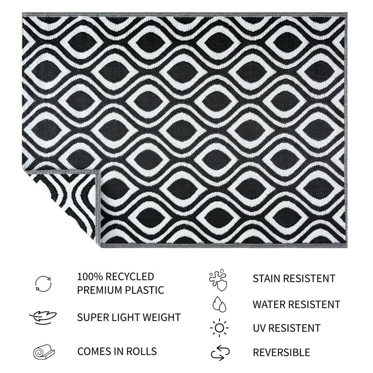 Venice Design 100% Eco-friendly Lightweight Plastic Outdoor Mat/Rug