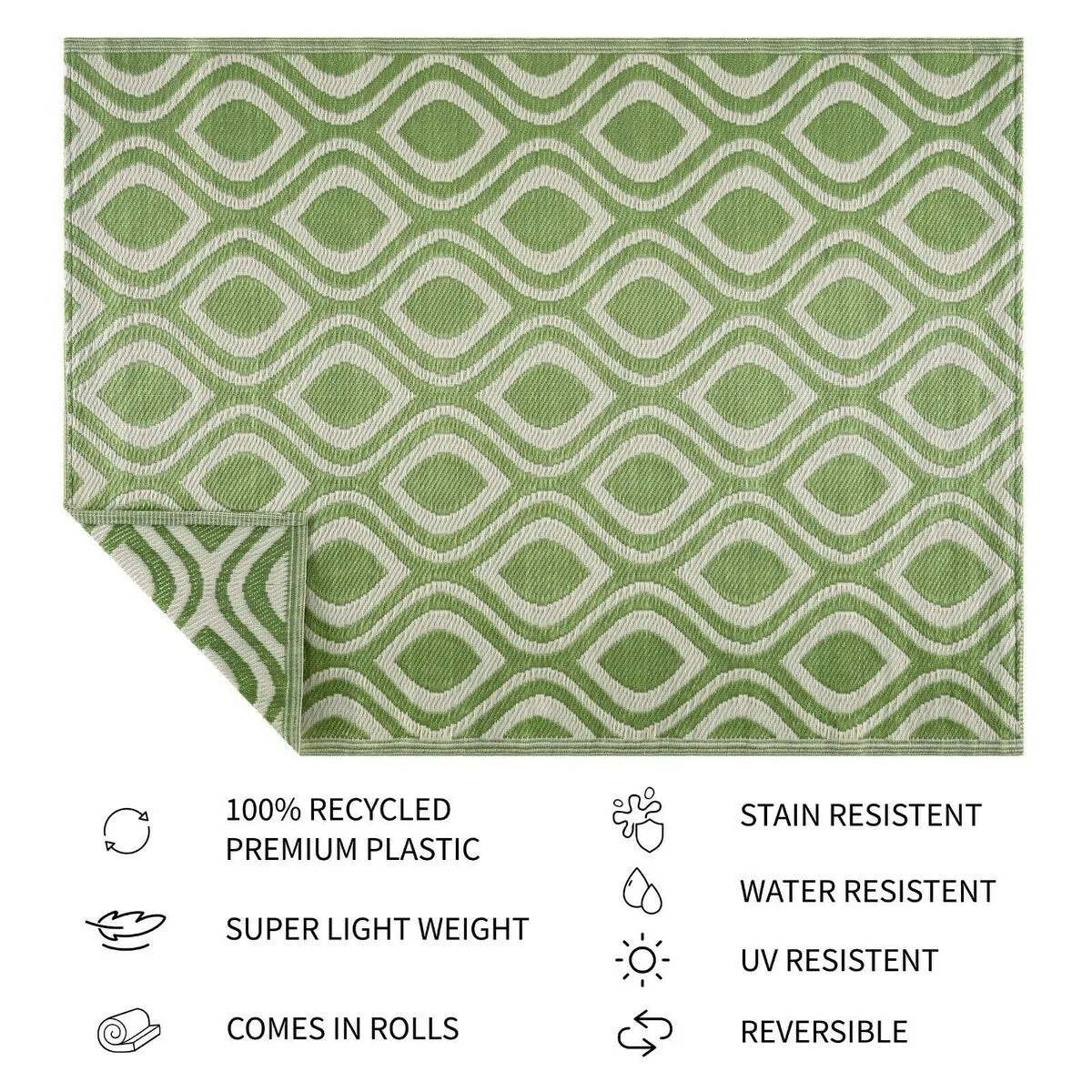 Venice Design 100% Eco-friendly Lightweight Plastic Outdoor Mat/Rug