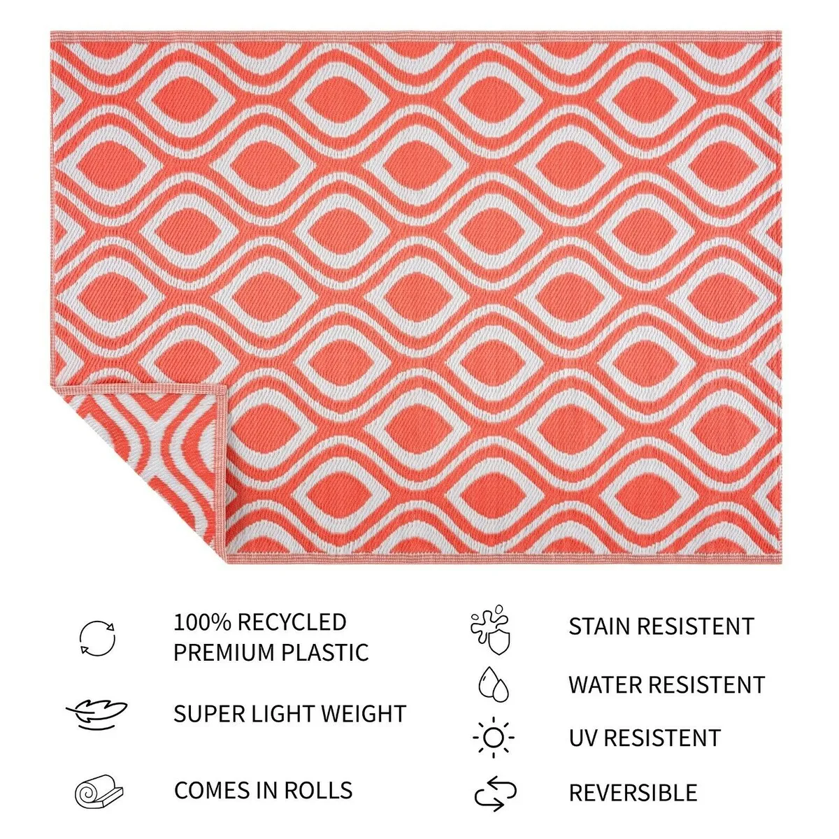 Venice Design 100% Eco-friendly Lightweight Plastic Outdoor Mat/Rug