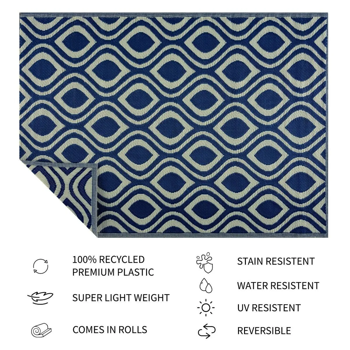 Venice Design 100% Eco-friendly Lightweight Plastic Outdoor Mat/Rug