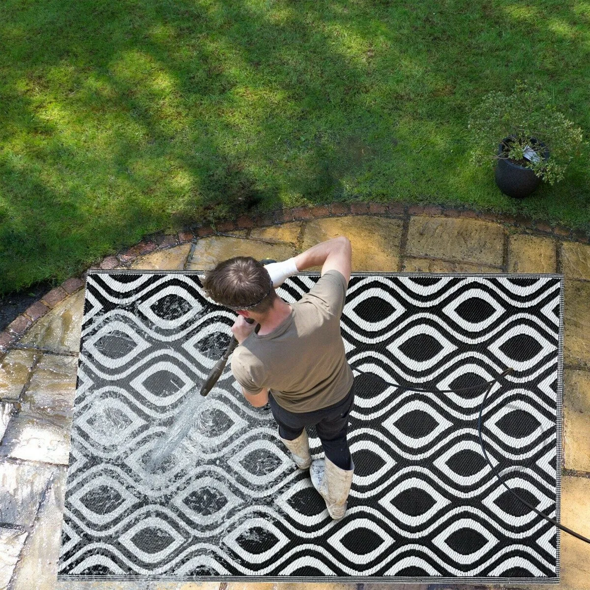 Venice Design 100% Eco-friendly Lightweight Plastic Outdoor Mat/Rug