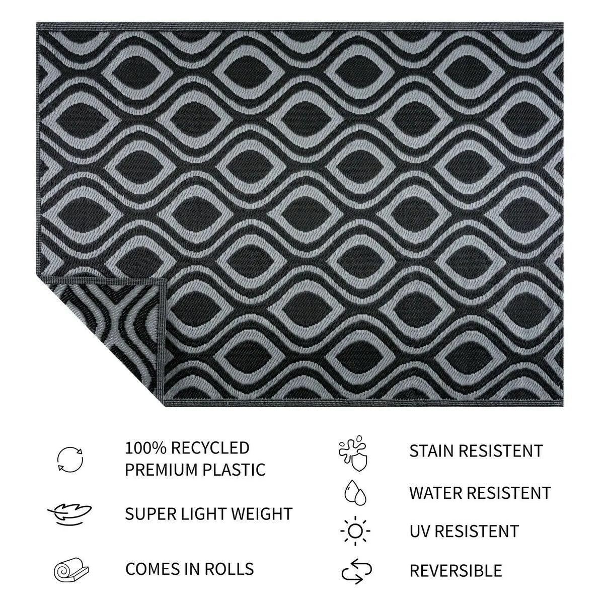 Venice Design 100% Eco-friendly Lightweight Plastic Outdoor Mat/Rug