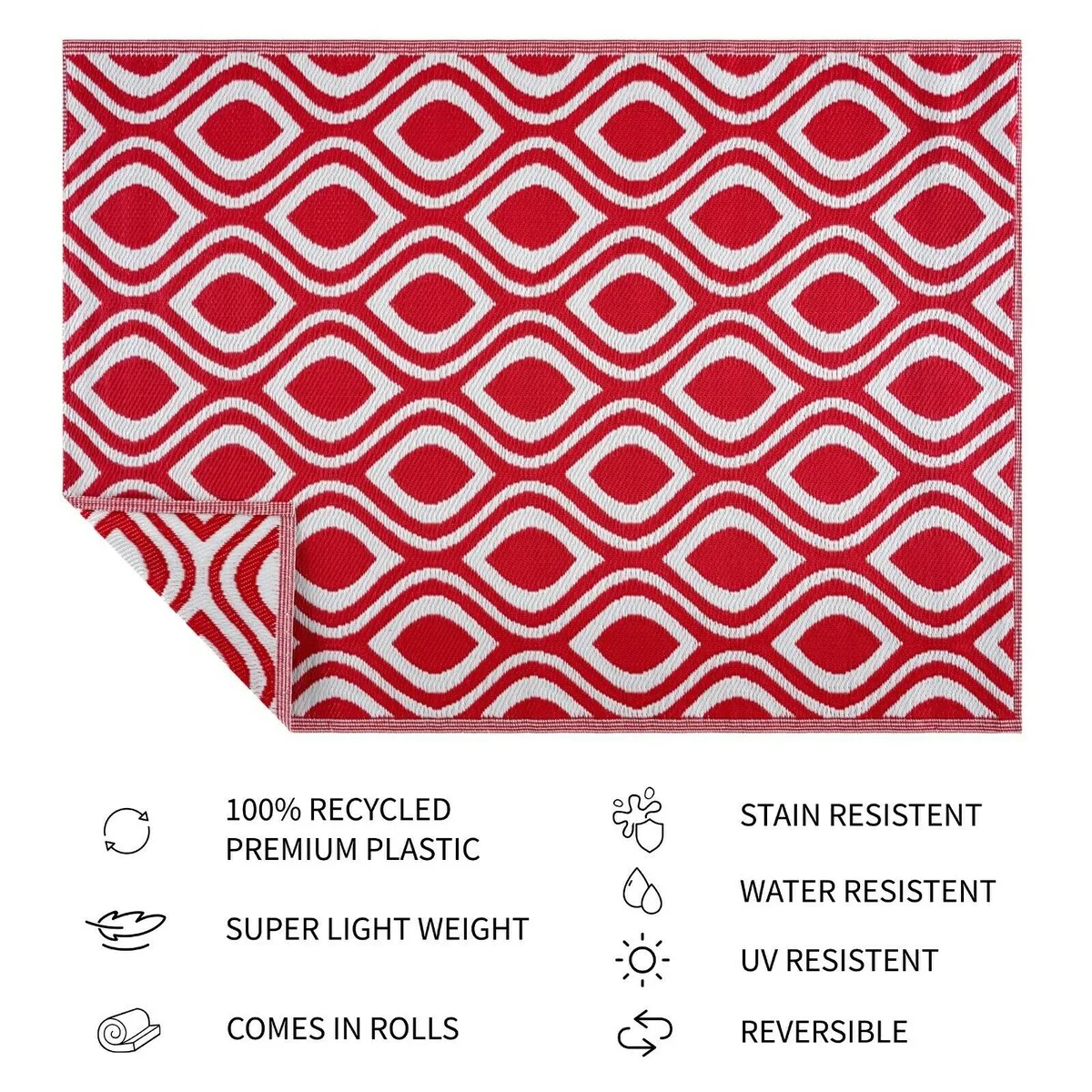 Venice Design 100% Eco-friendly Lightweight Plastic Outdoor Mat/Rug