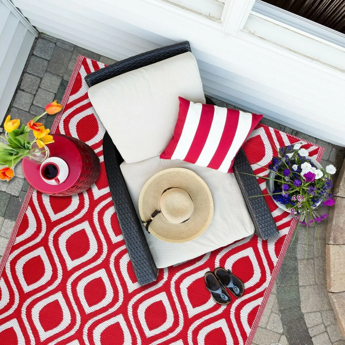 Venice Design 100% Eco-friendly Lightweight Plastic Outdoor Mat/Rug