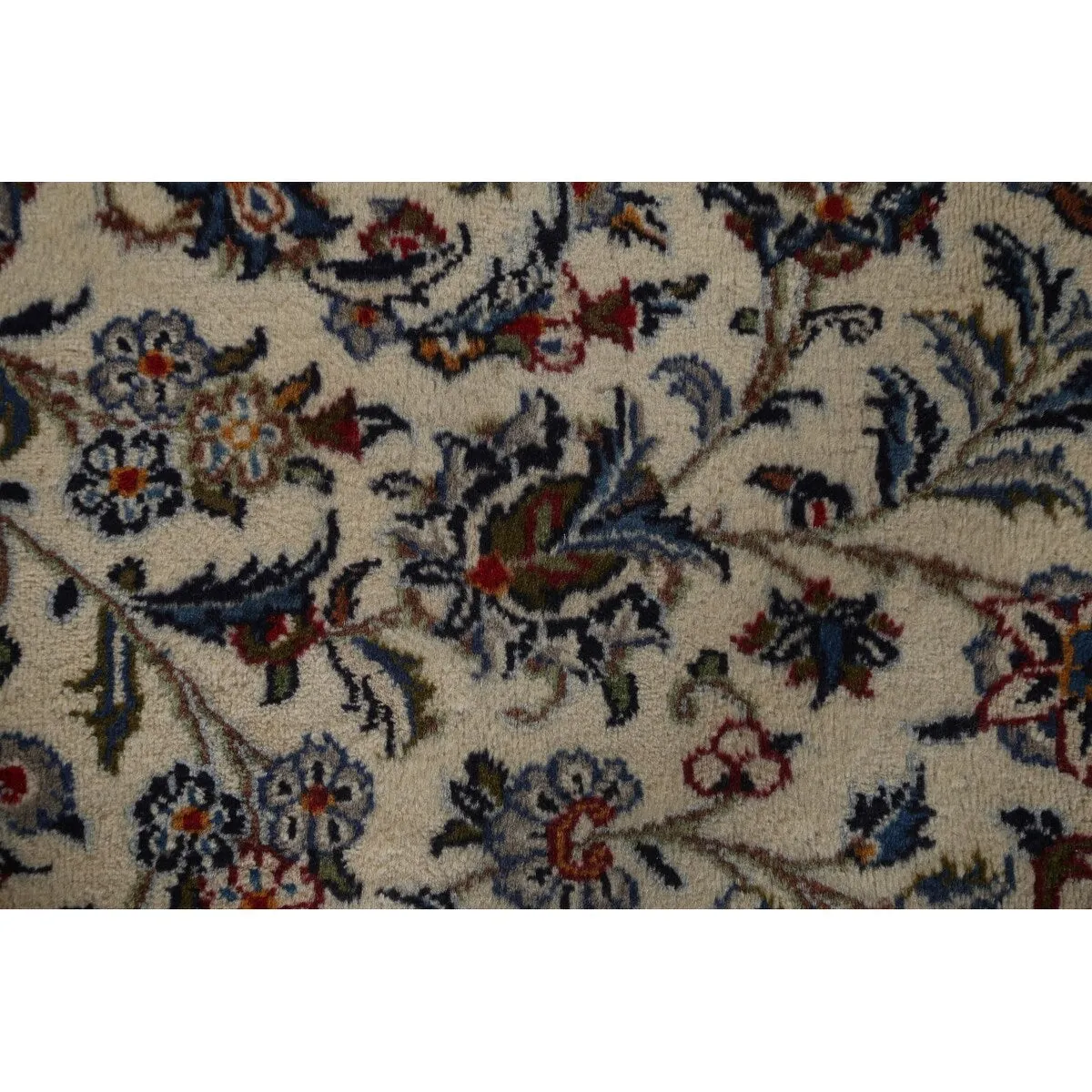 Vintage Traditional Kashan Persian Area Rug Hand-knotted Wool Carpet - 9'8 x 12'4