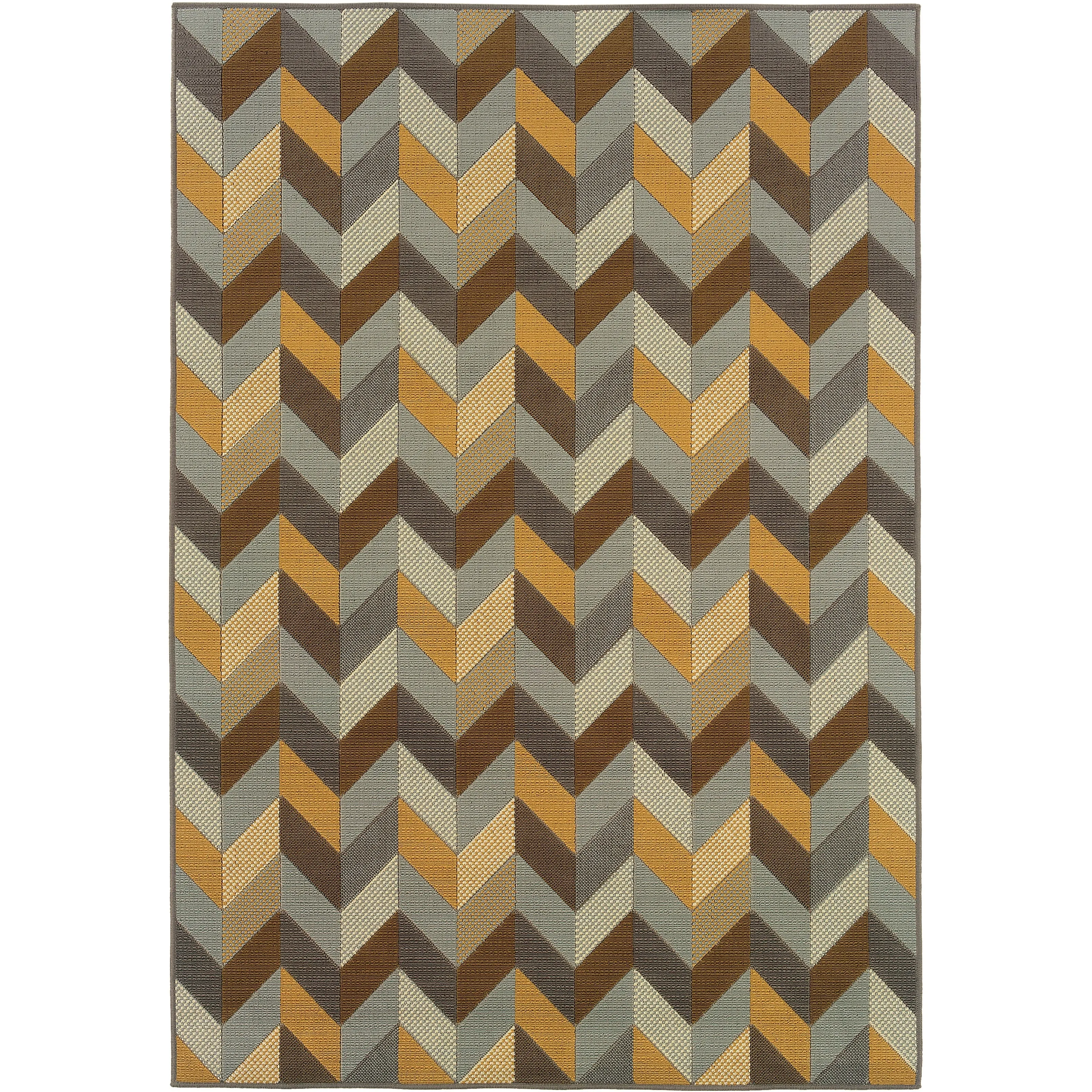 Vista Home Bar Harbour Outdoor/ Indoor Abstract Area Rug