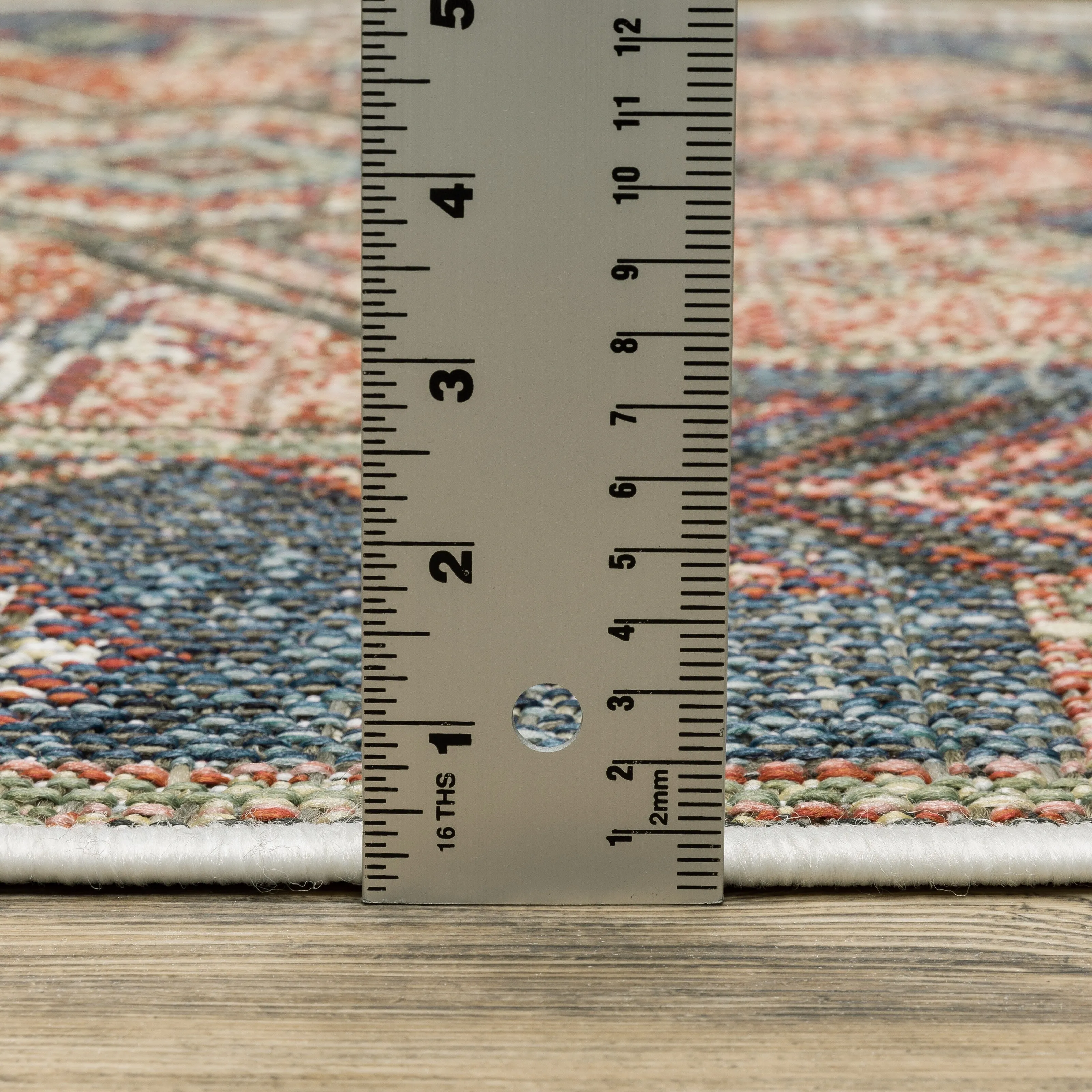 Vista Home Calla Tribal Blue/ Multi Indoor/Outdoor Area Rug