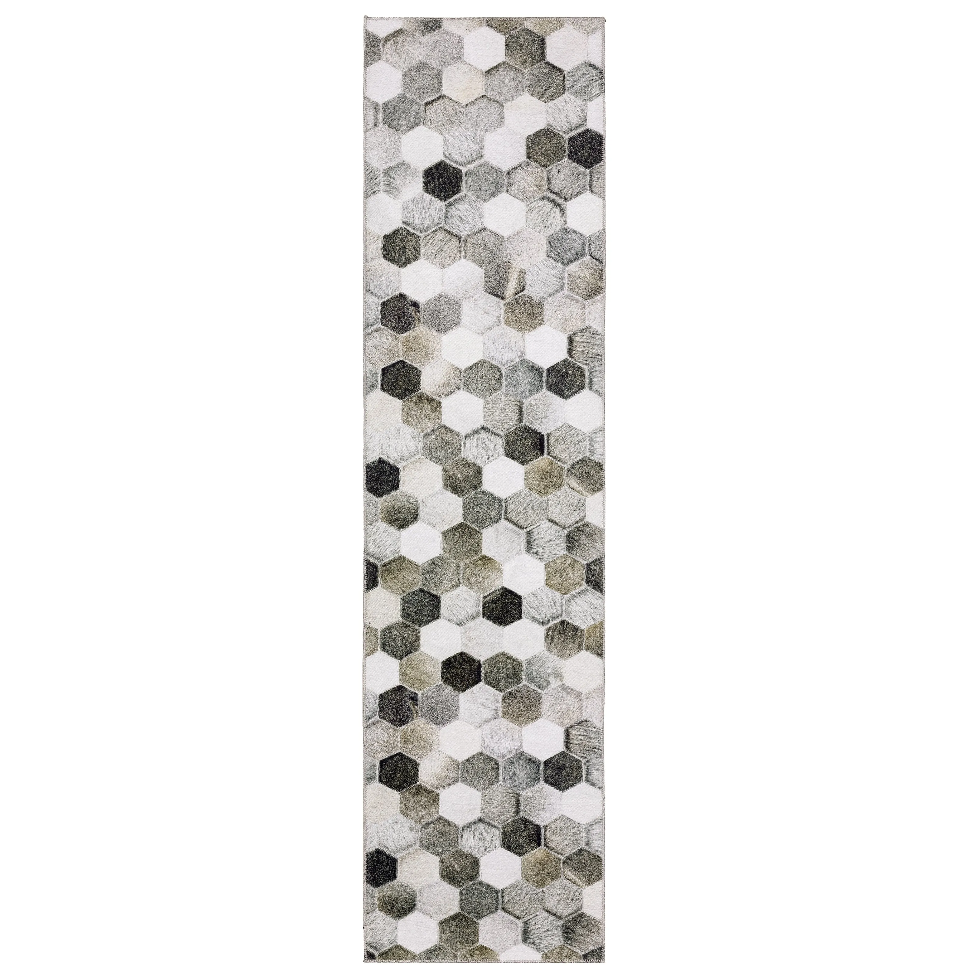 Vista Home Montreux Geometric Animal Print Gray Area Rug