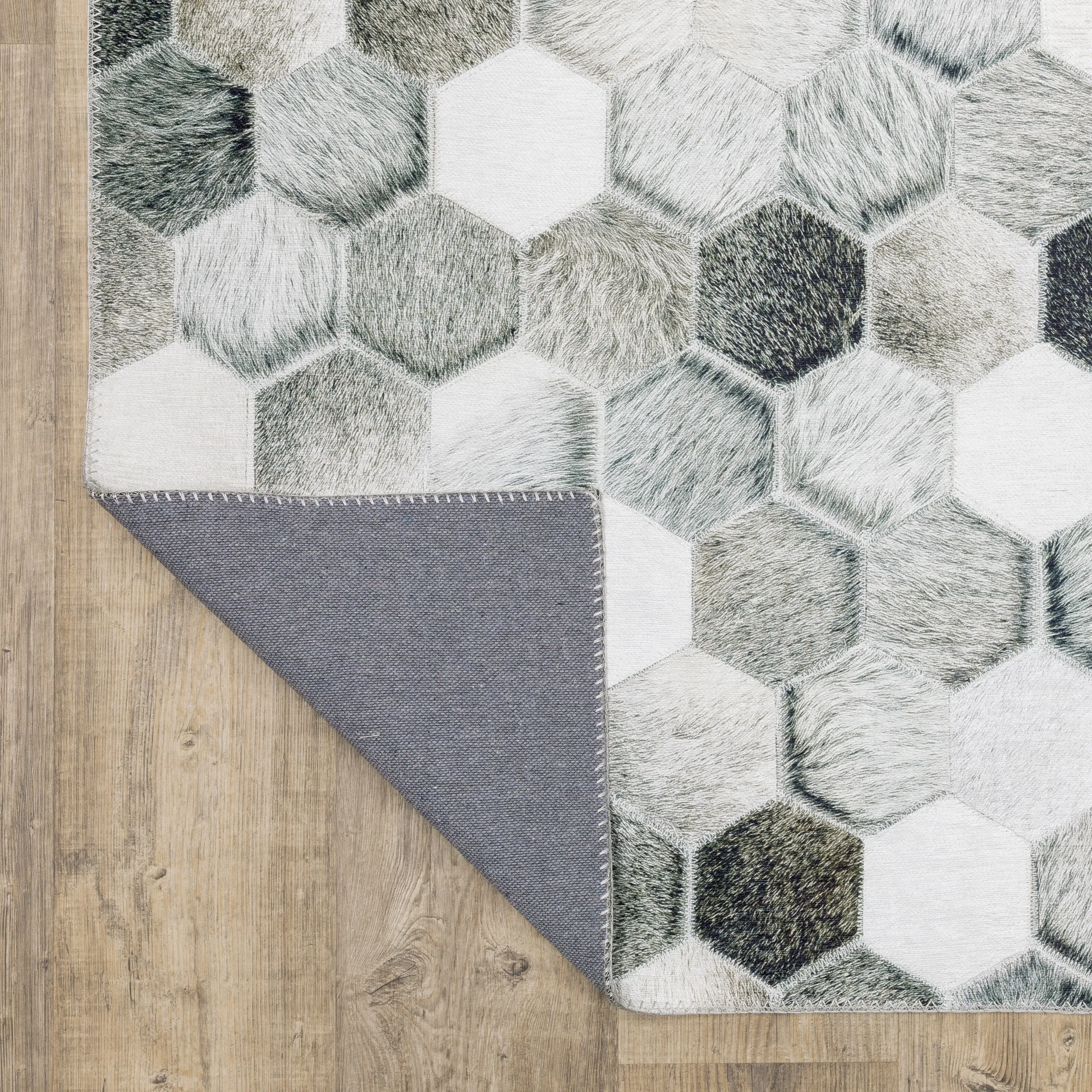 Vista Home Montreux Geometric Animal Print Gray Area Rug