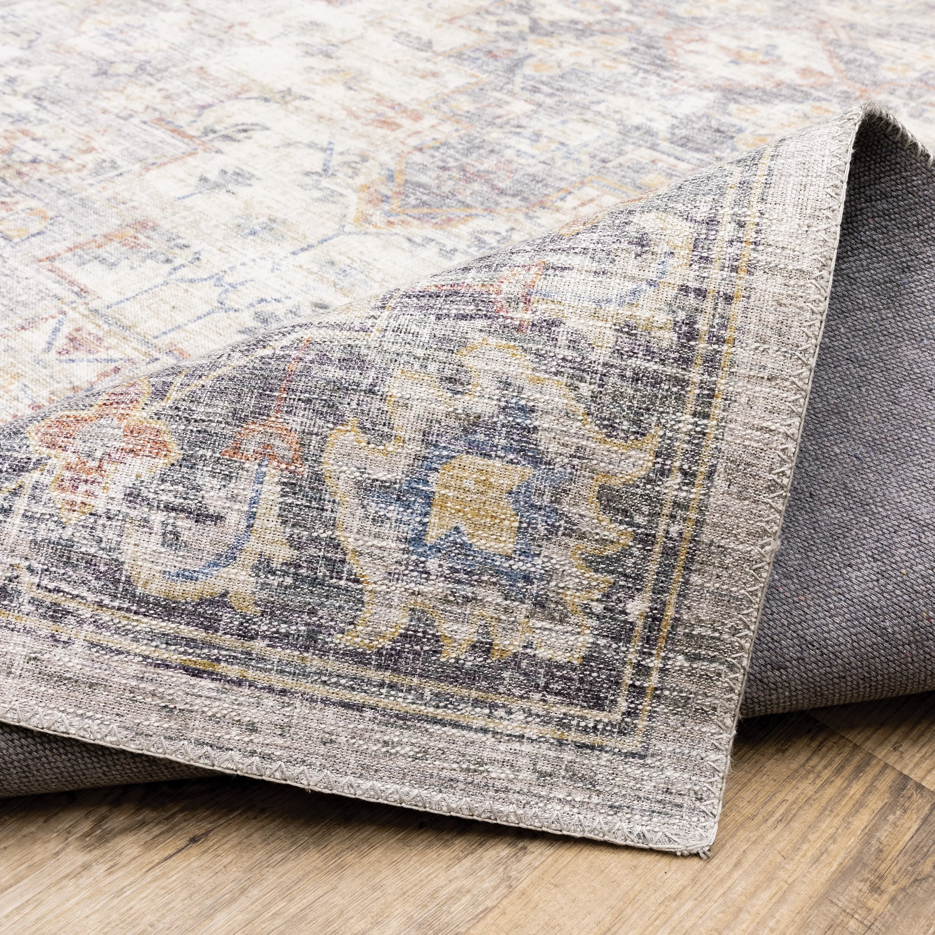Vista Home Montreux Vintage Medallion Blue Area Rug