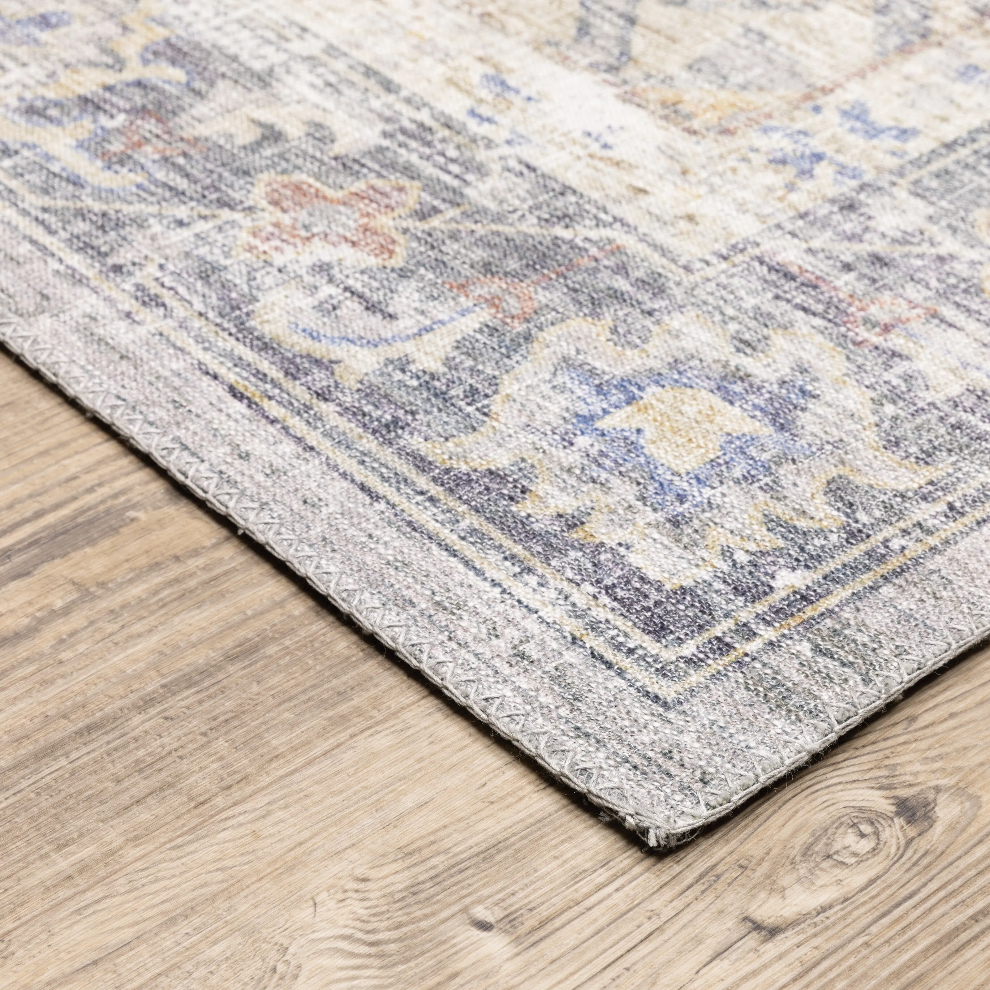 Vista Home Montreux Vintage Medallion Blue Area Rug