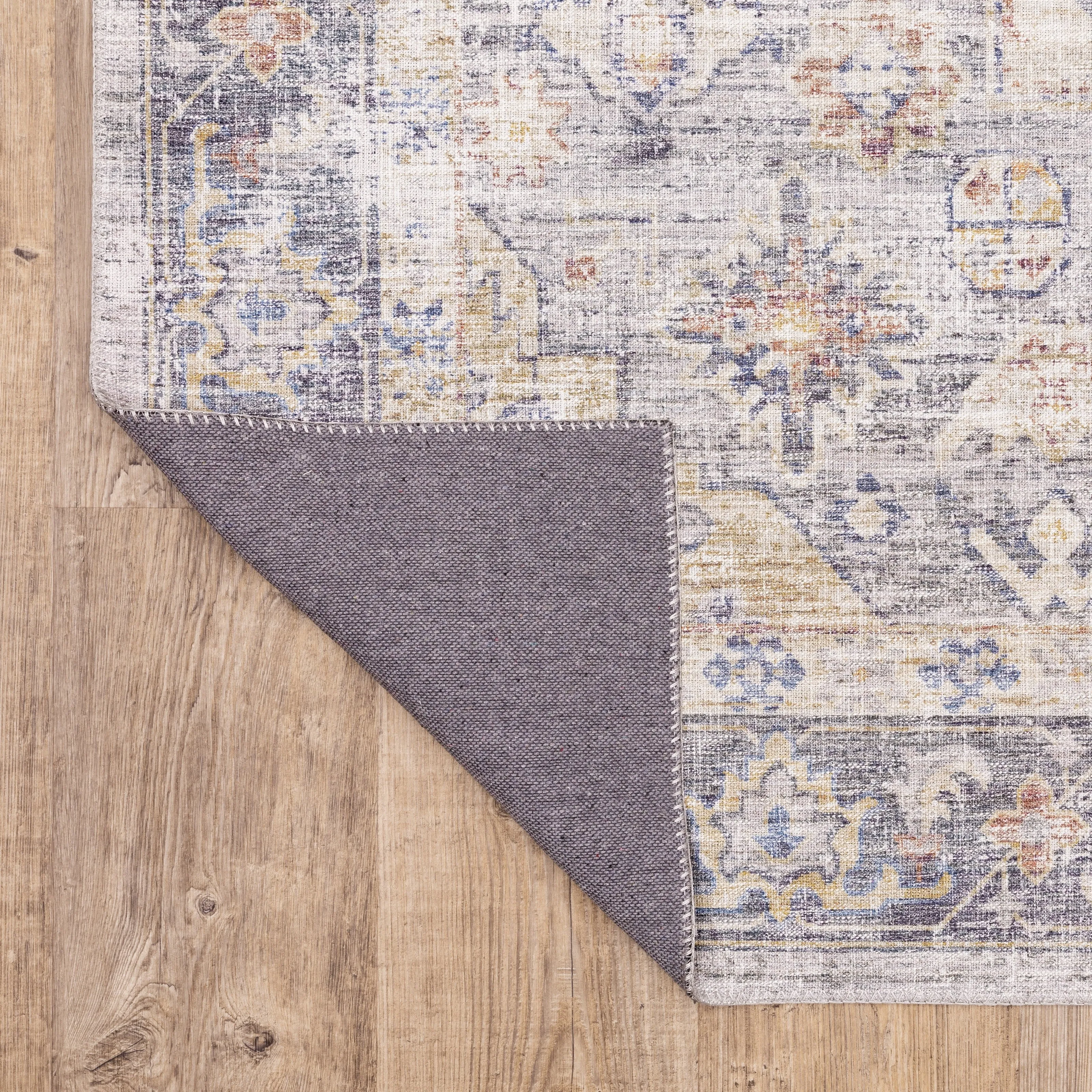 Vista Home Montreux Vintage Medallion Blue Area Rug