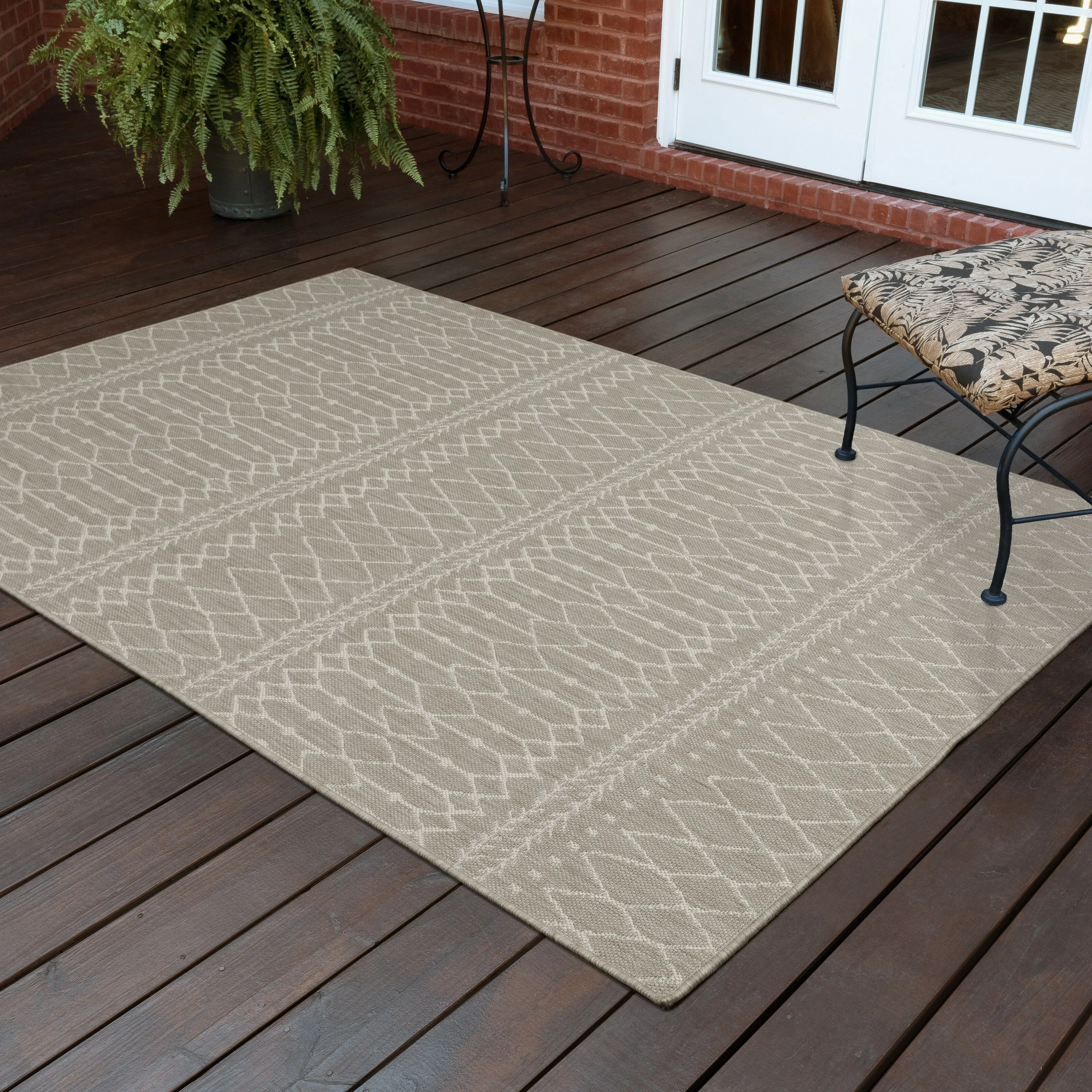 Vista Home Palmetto Primative Tribal Indoor/ Outdoor Area Rug