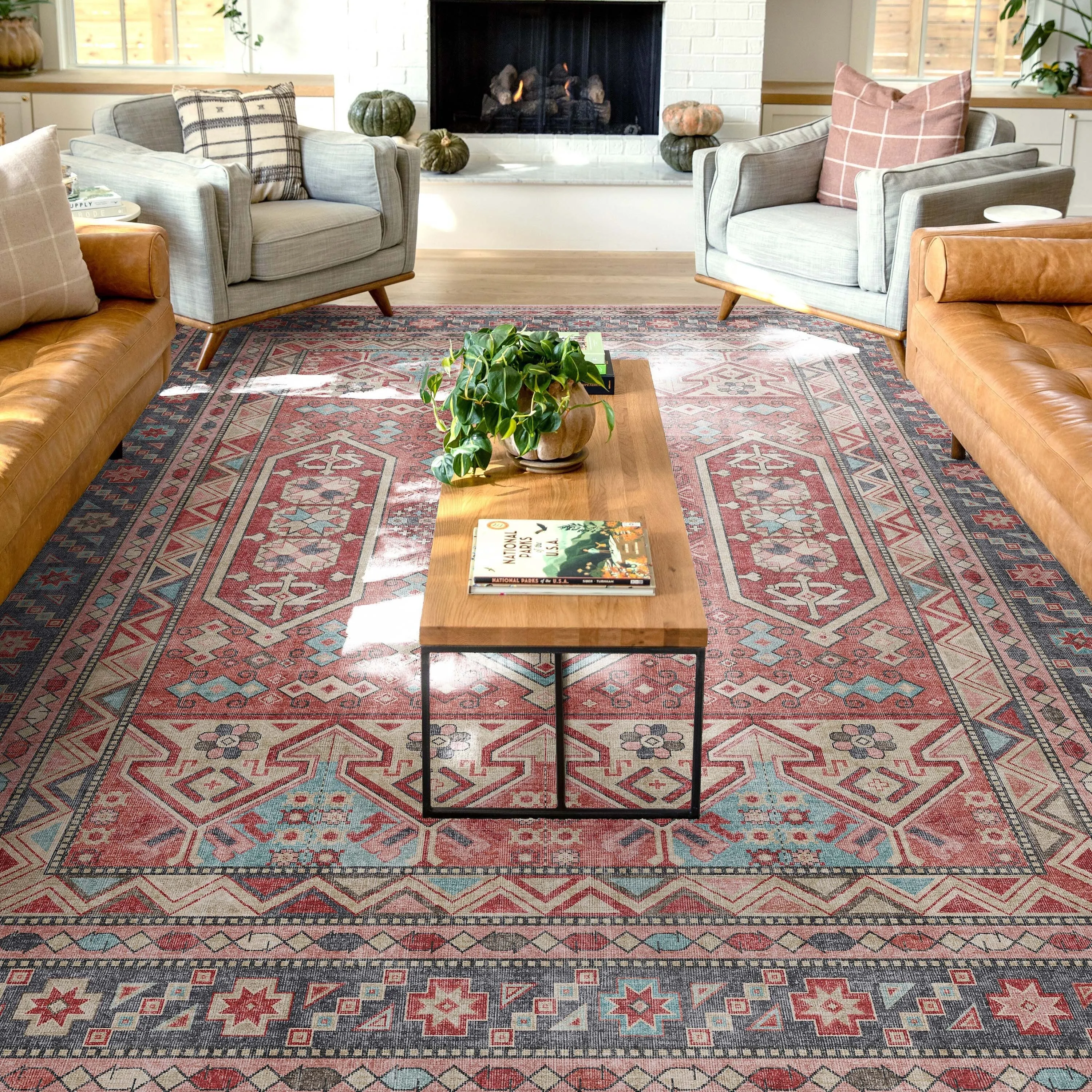 Well Woven Apollo Praha Tribal Machine Washable Area Rug