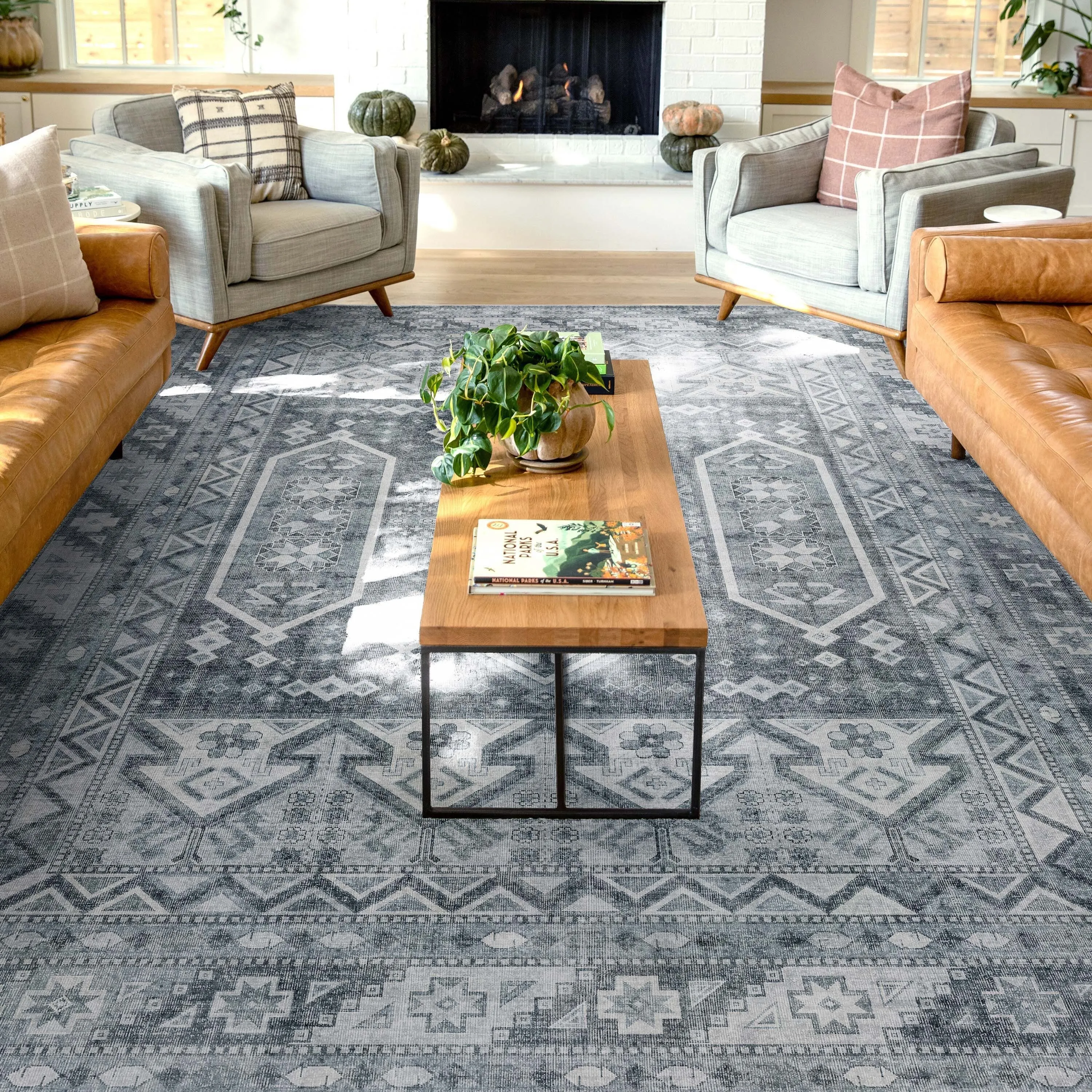 Well Woven Apollo Praha Tribal Machine Washable Area Rug