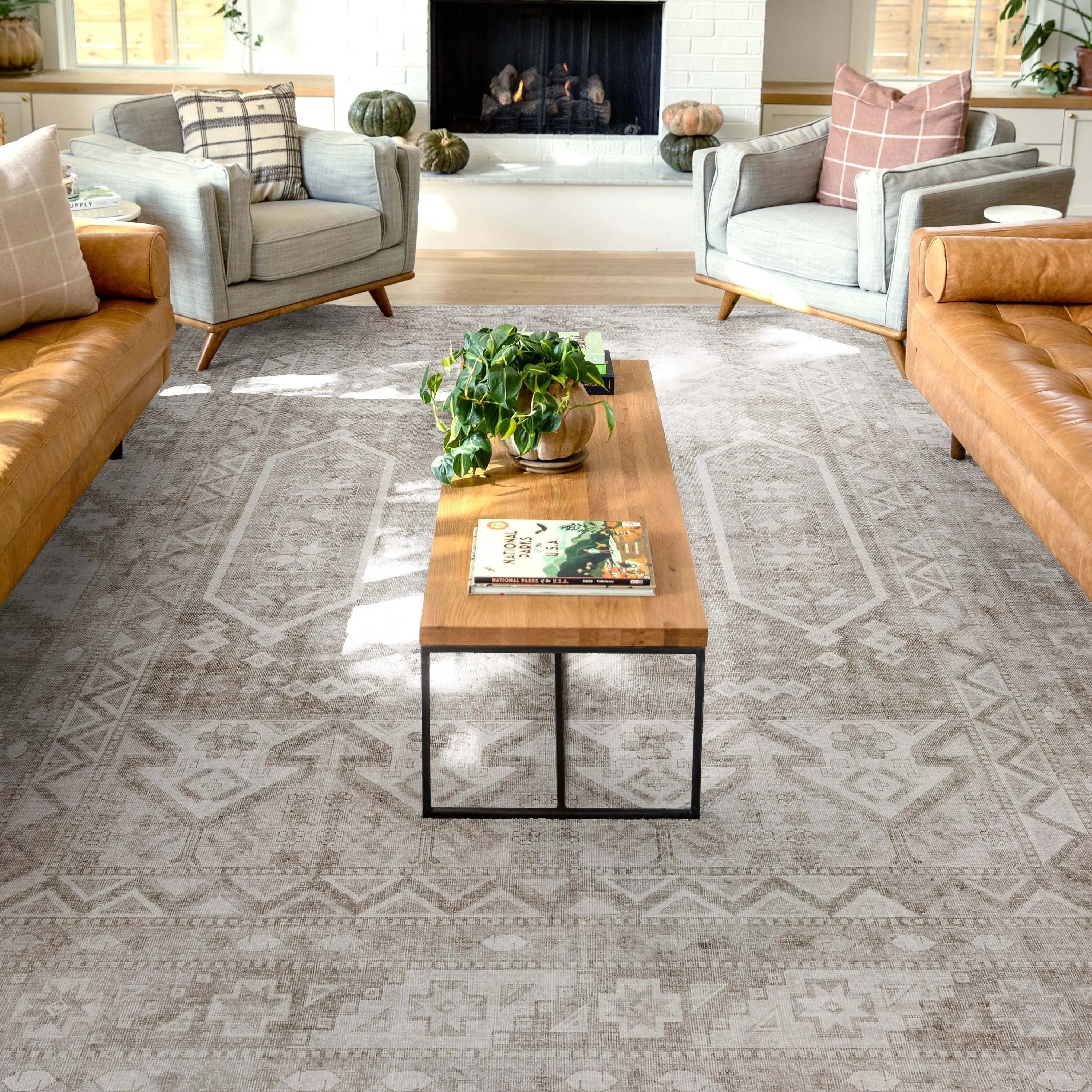 Well Woven Apollo Praha Tribal Machine Washable Area Rug
