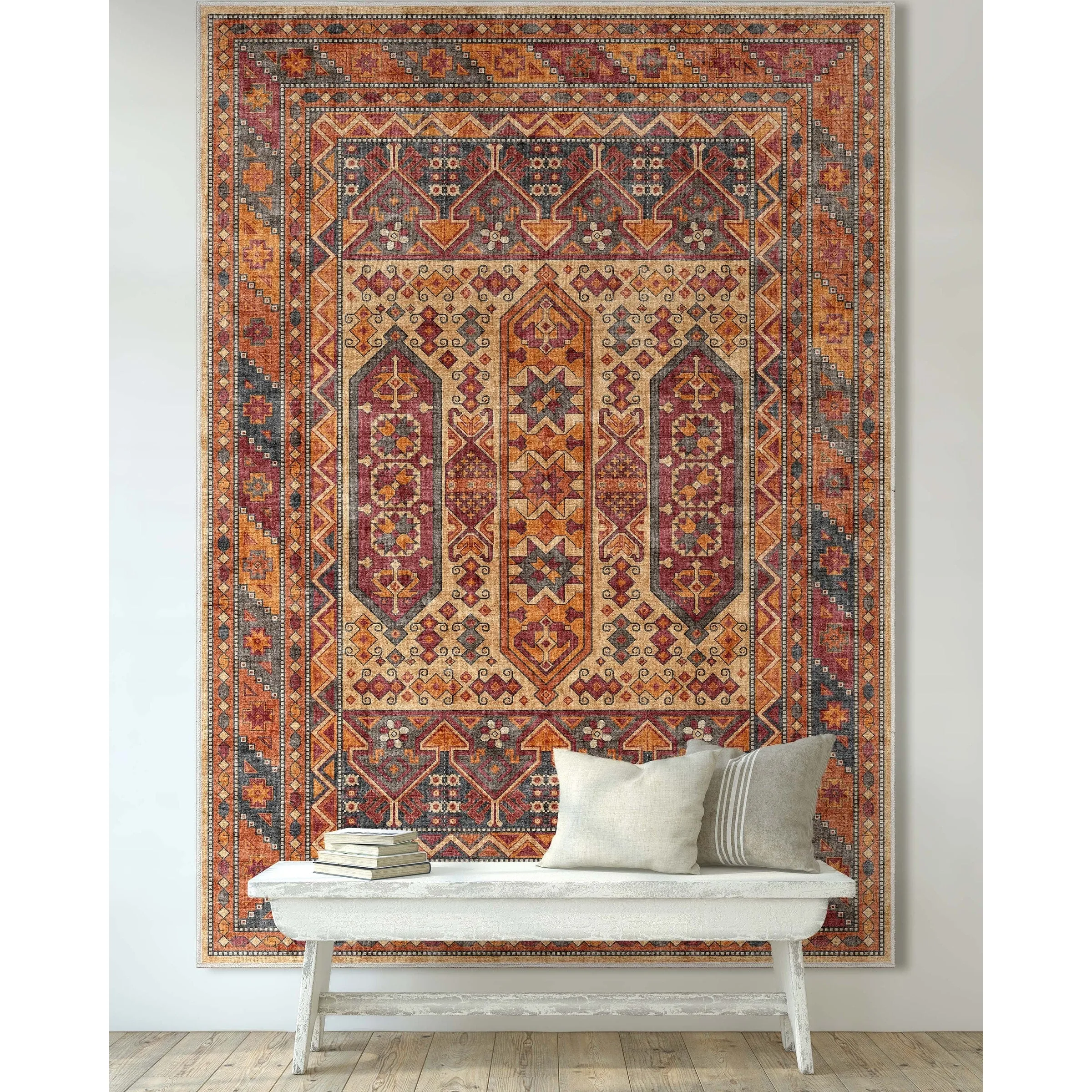 Well Woven Apollo Praha Tribal Machine Washable Area Rug