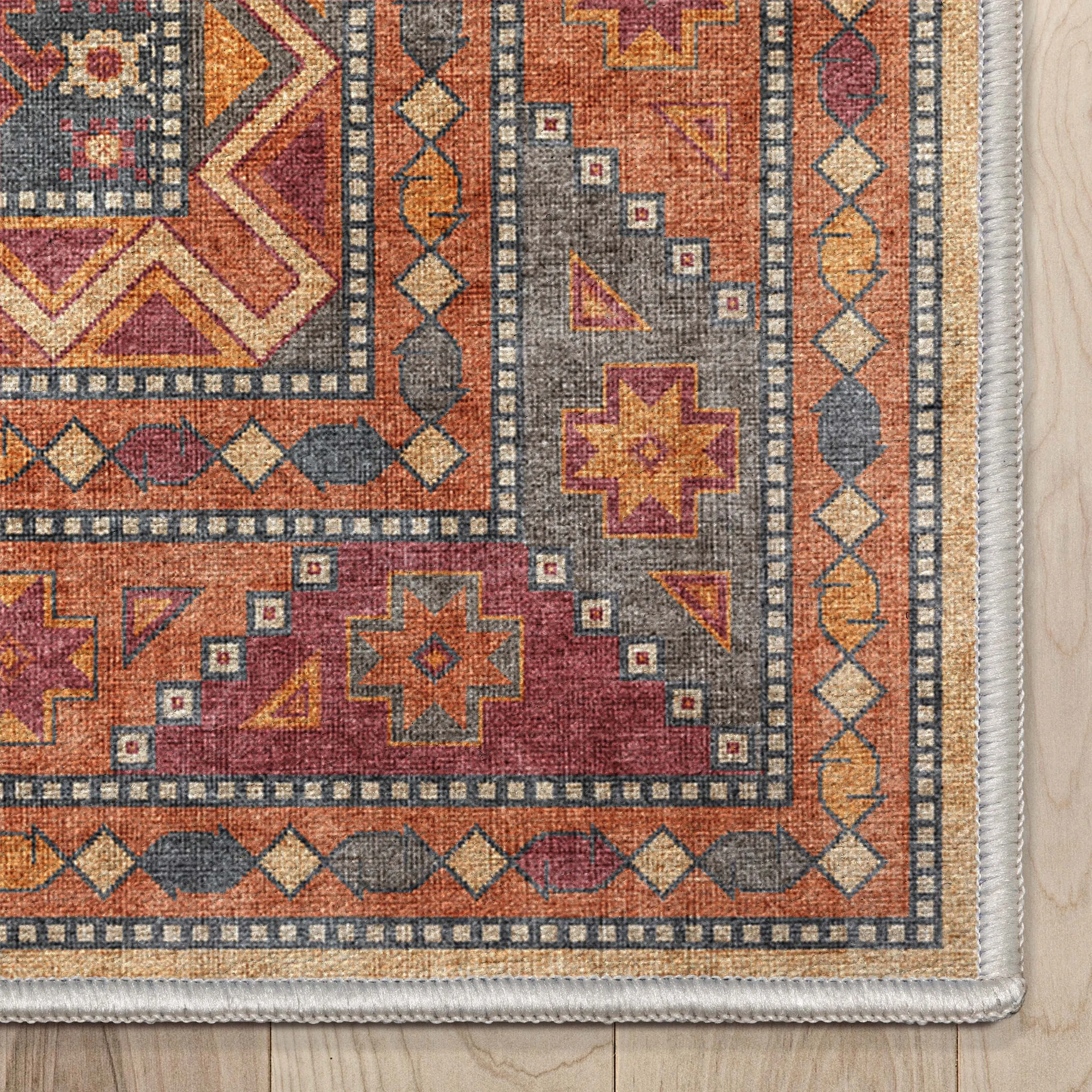 Well Woven Apollo Praha Tribal Machine Washable Area Rug