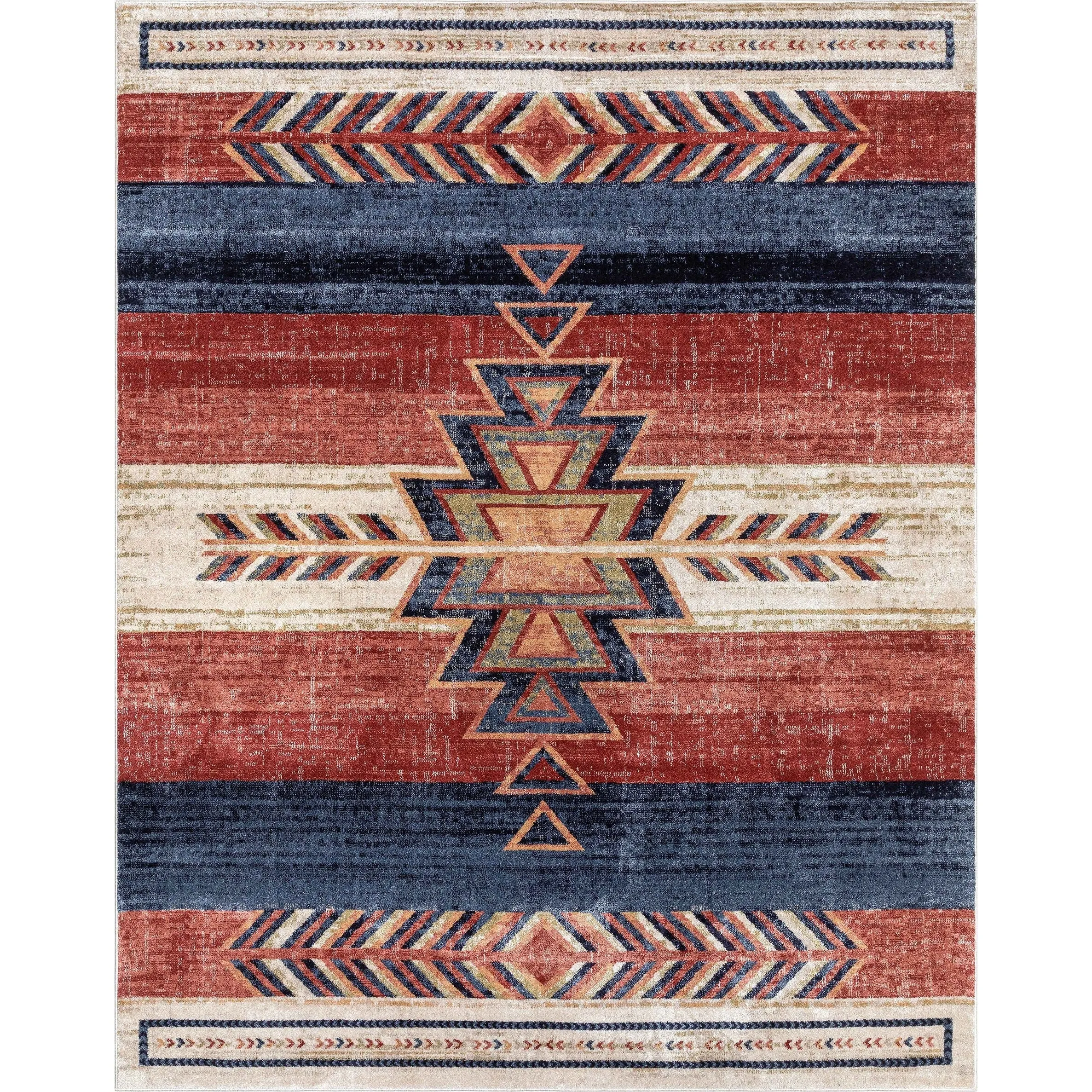 Well Woven Tulsa Dustin Southwestern Tribal Area Rug