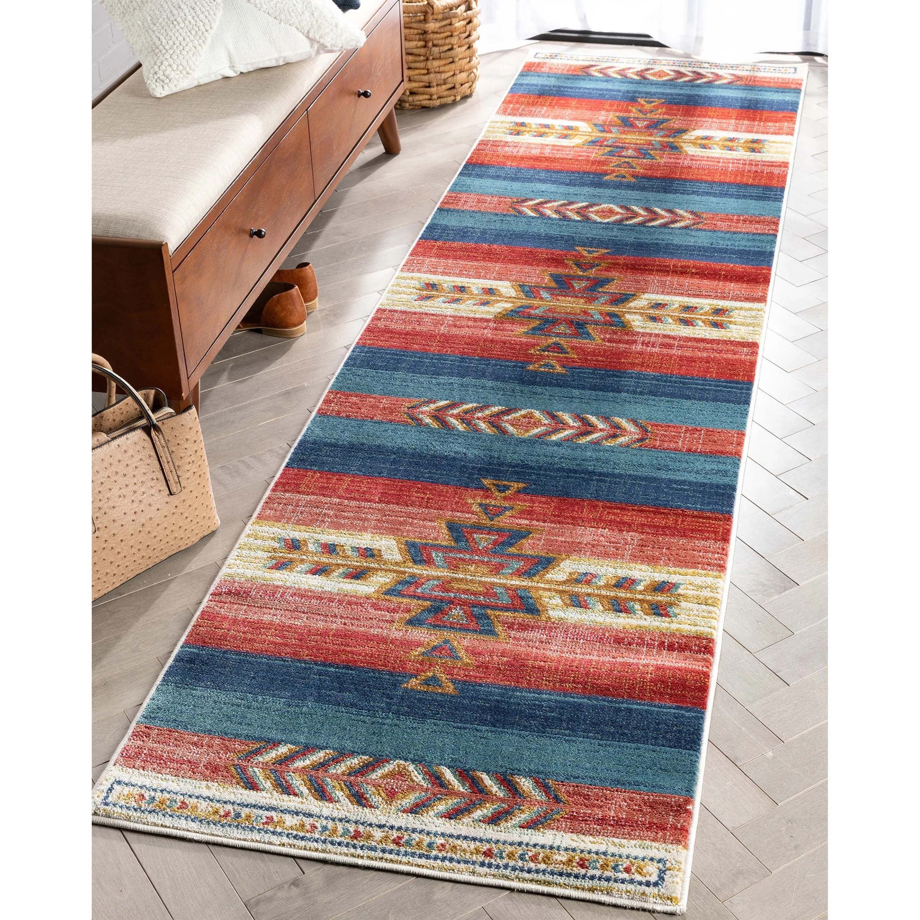 Well Woven Tulsa Dustin Southwestern Tribal Area Rug