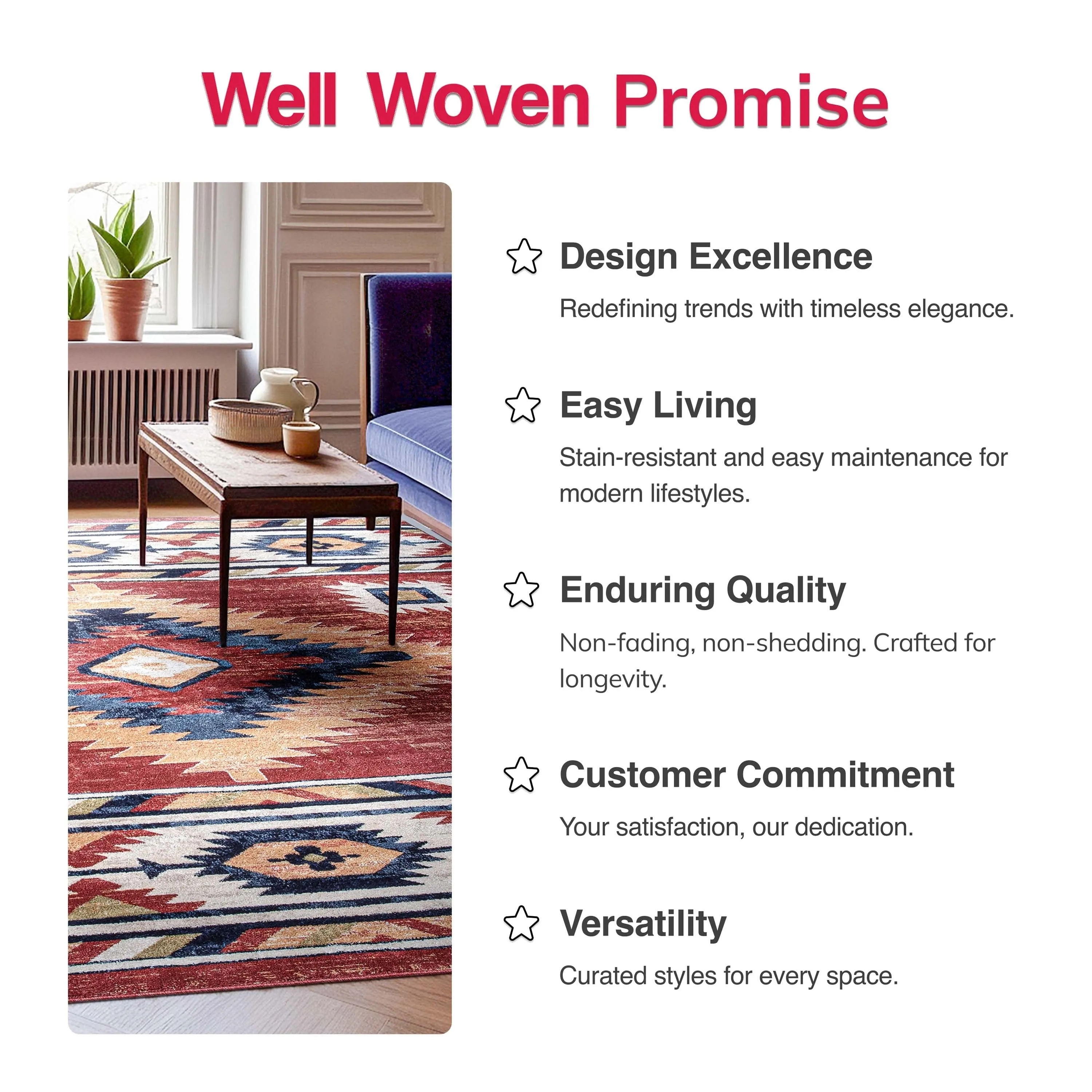 Well Woven Tulsa Dustin Southwestern Tribal Area Rug