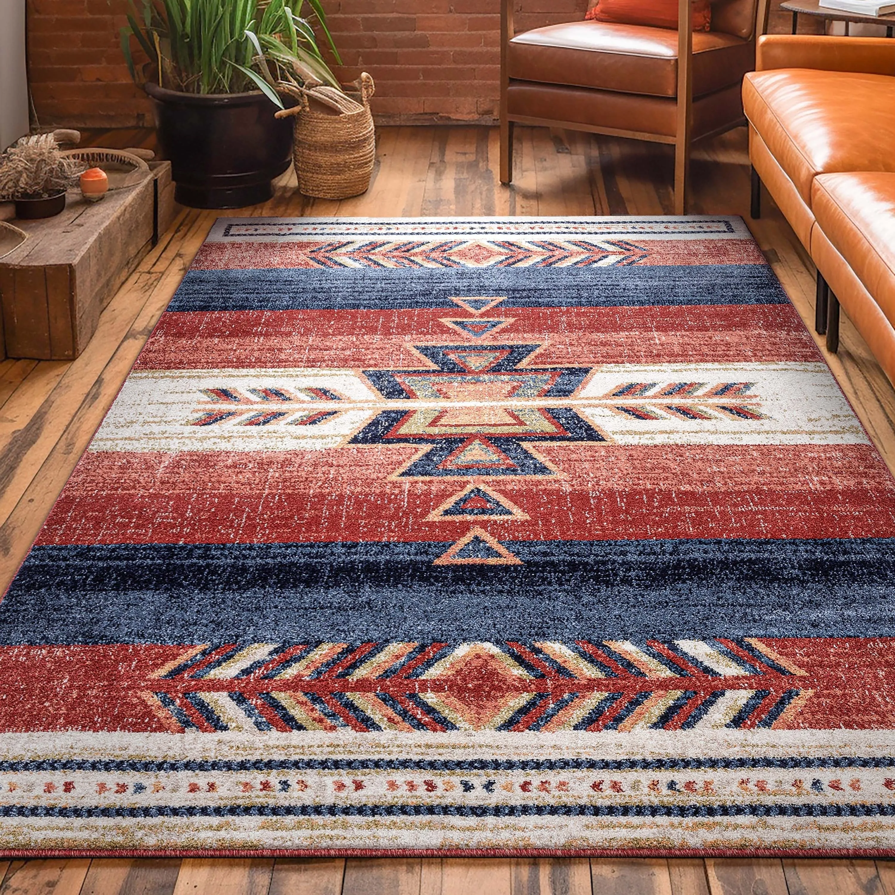 Well Woven Tulsa Dustin Southwestern Tribal Area Rug