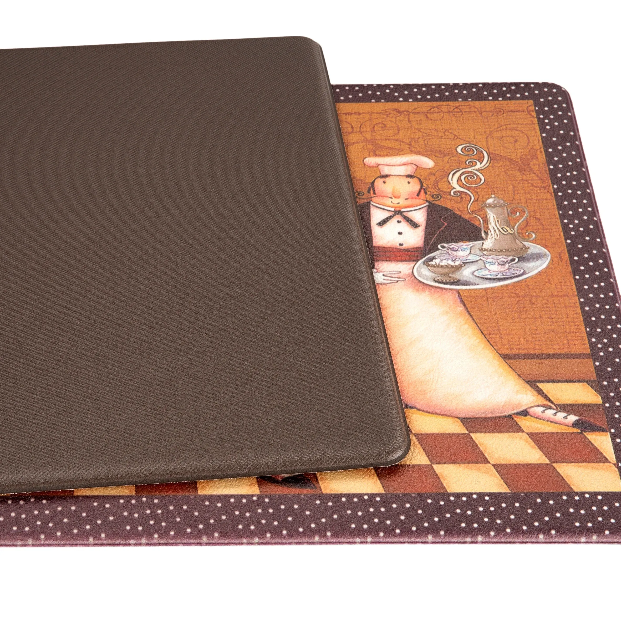 World Rug Gallery Bon Appetit Cushioned Anti-fatigue Kitchen Mat