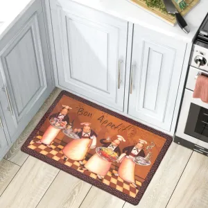 World Rug Gallery Bon Appetit Cushioned Anti-fatigue Kitchen Mat