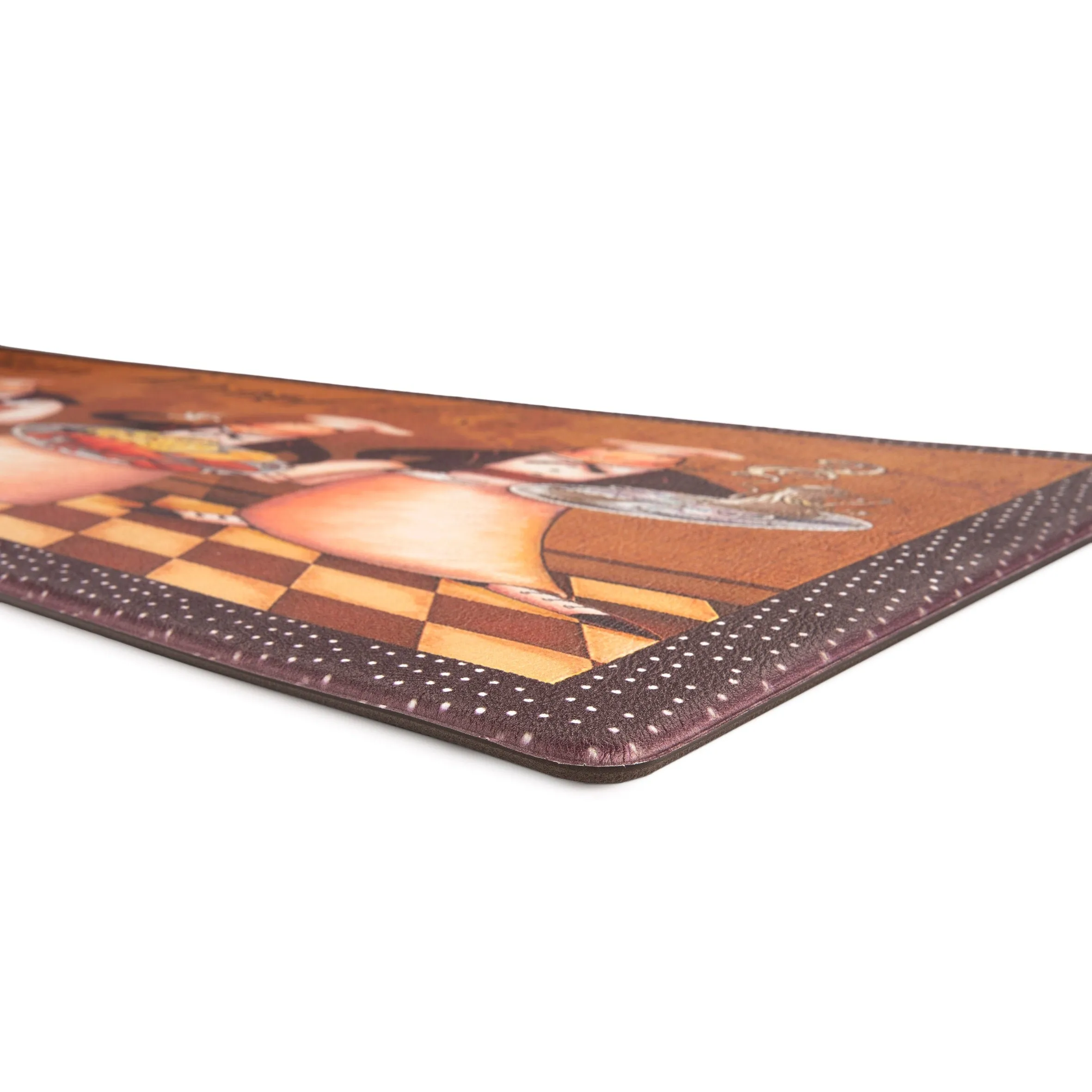World Rug Gallery Bon Appetit Cushioned Anti-fatigue Kitchen Mat