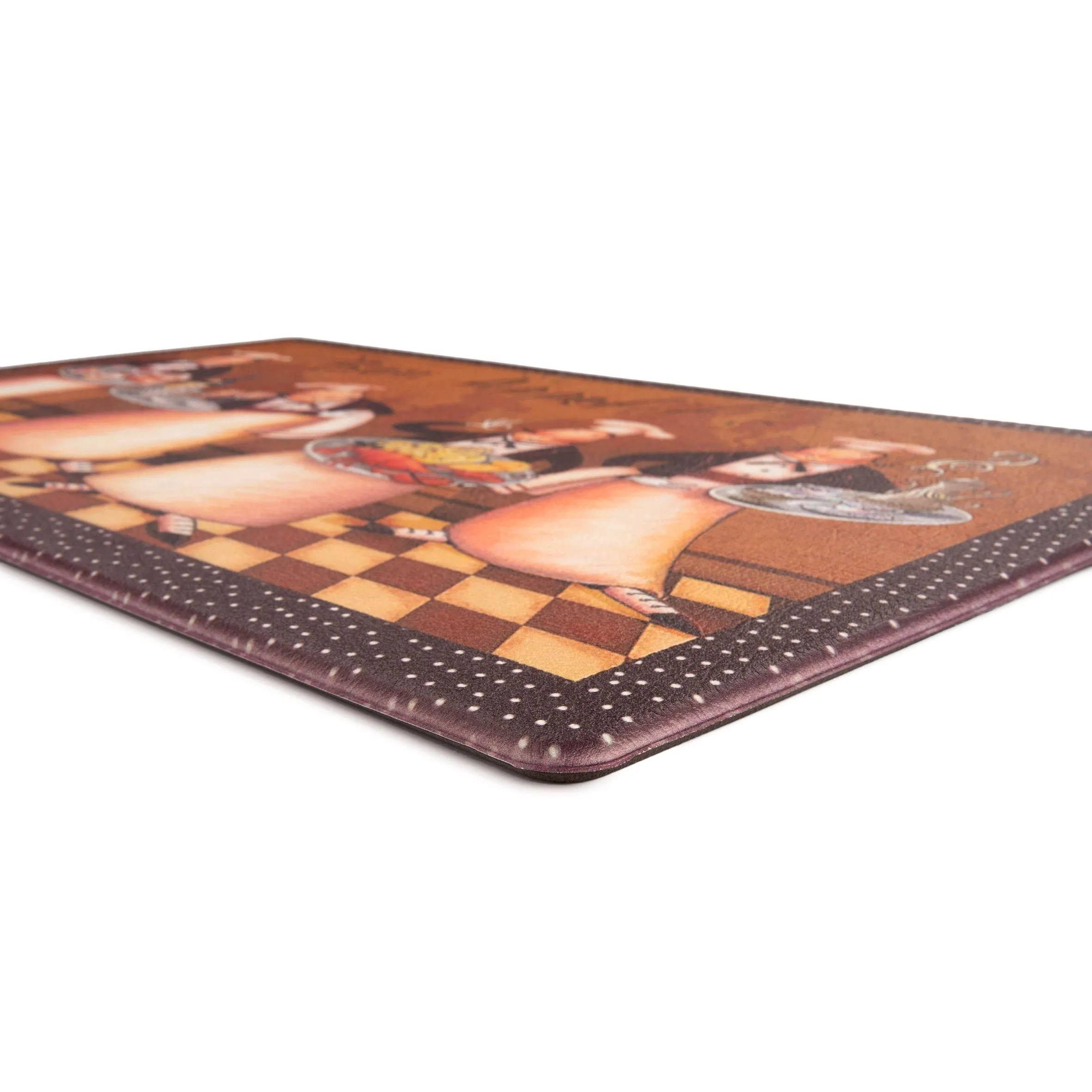 World Rug Gallery Bon Appetit Cushioned Anti-fatigue Kitchen Mat