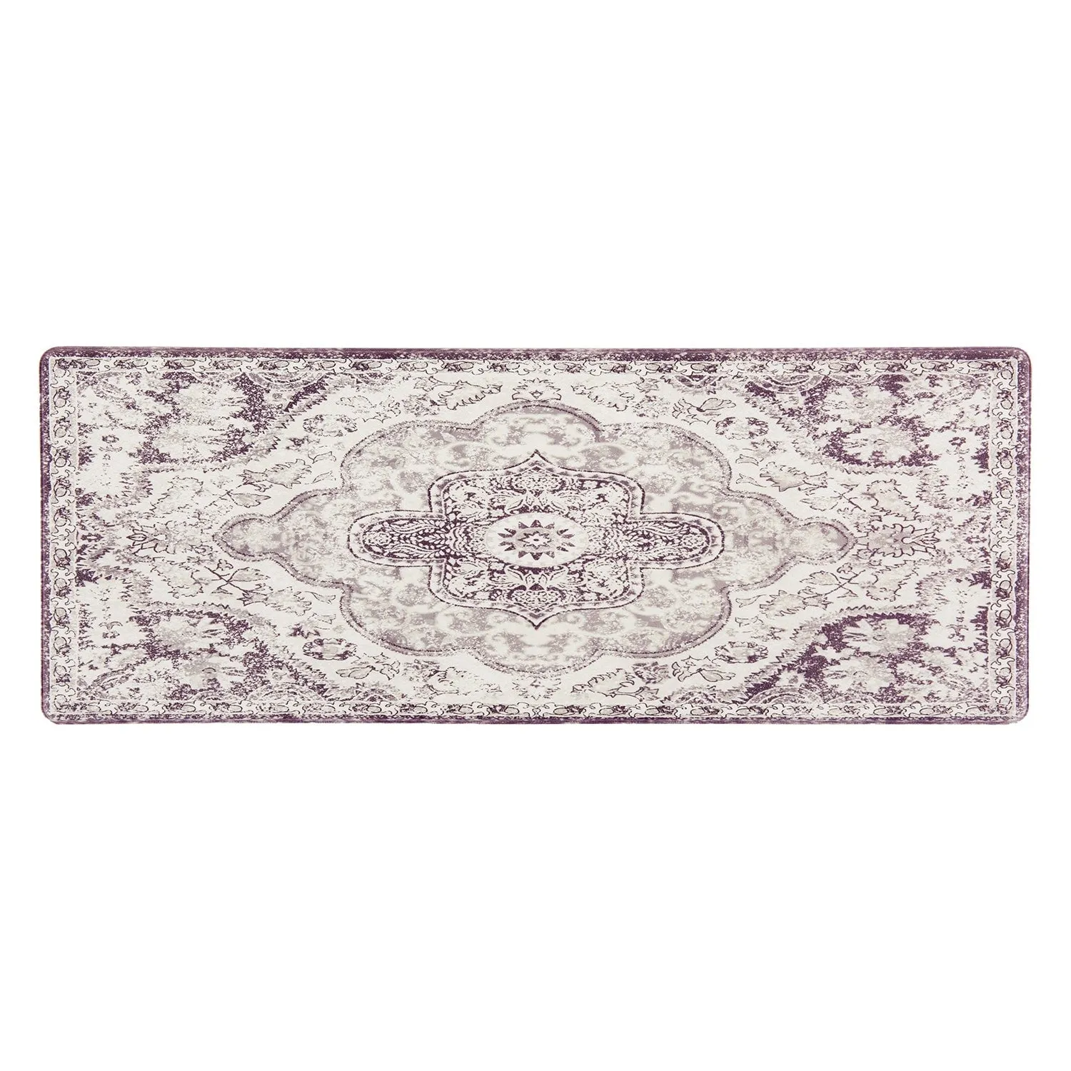 World Rug Gallery Distressed Bohemian Anti-Fatigue Standing Mat - 18x47