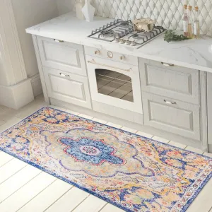 World Rug Gallery Distressed Bohemian Anti-Fatigue Standing Mat - 18x47