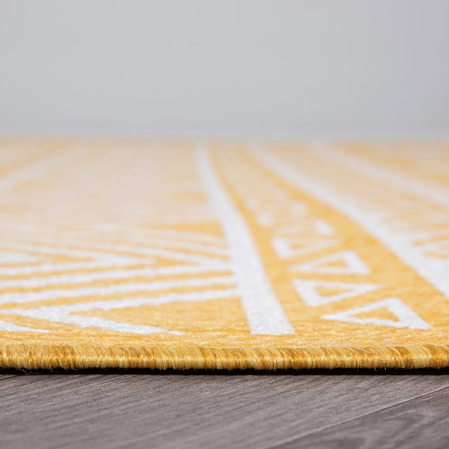 World Rug Gallery Distressed Geometric Bohemian Textured Flat Weave Indoor/Outdoor Area Rug