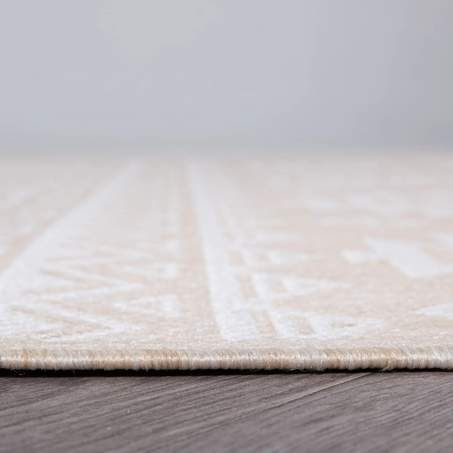 World Rug Gallery Distressed Geometric Bohemian Textured Flat Weave Indoor/Outdoor Area Rug