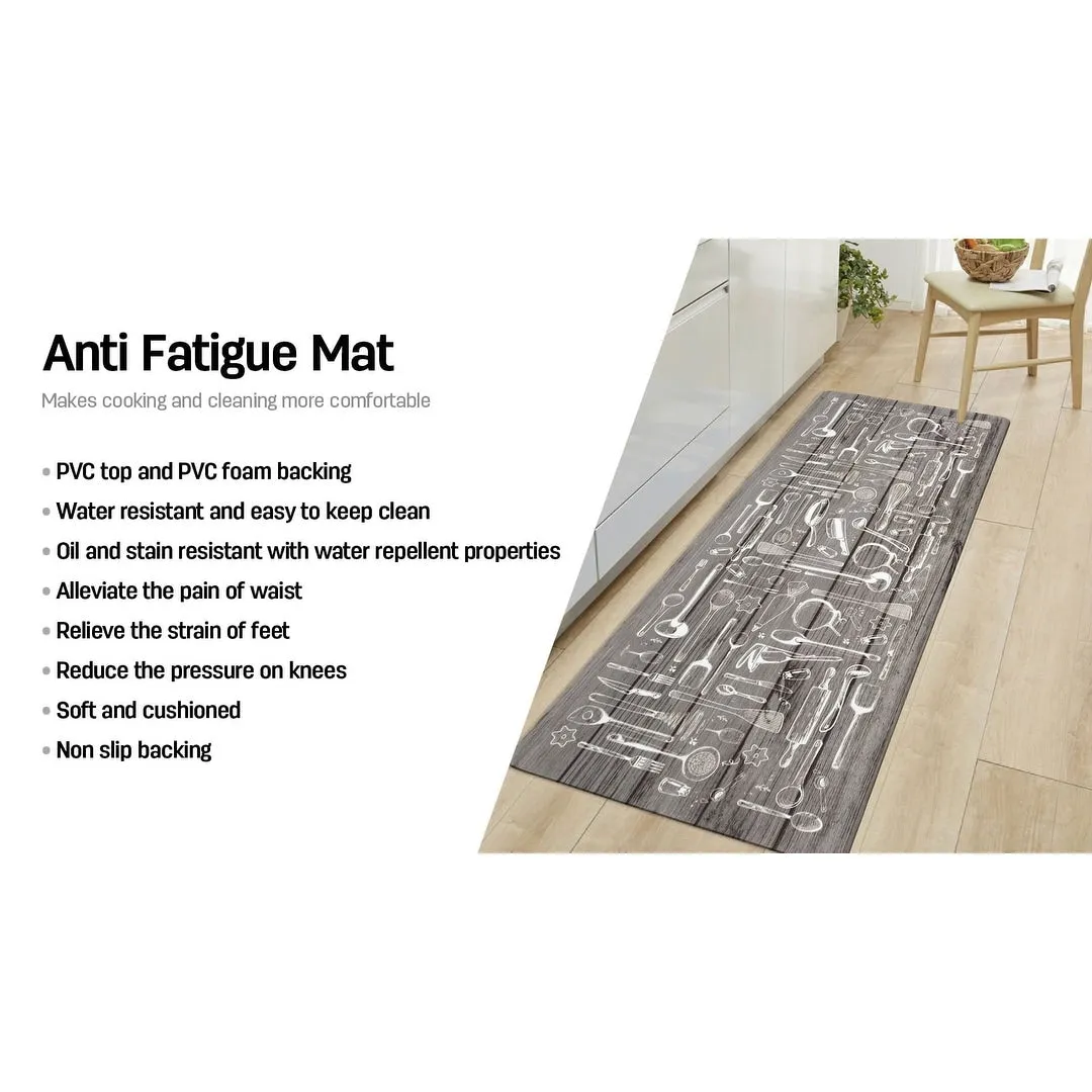 World Rug Gallery Kitchen Chef Anti Fatigue Standing Mat