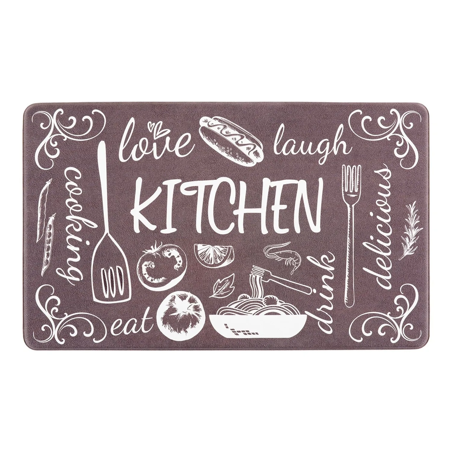 World Rug Gallery Kitchen Chef Anti-Fatigue Standing Mat