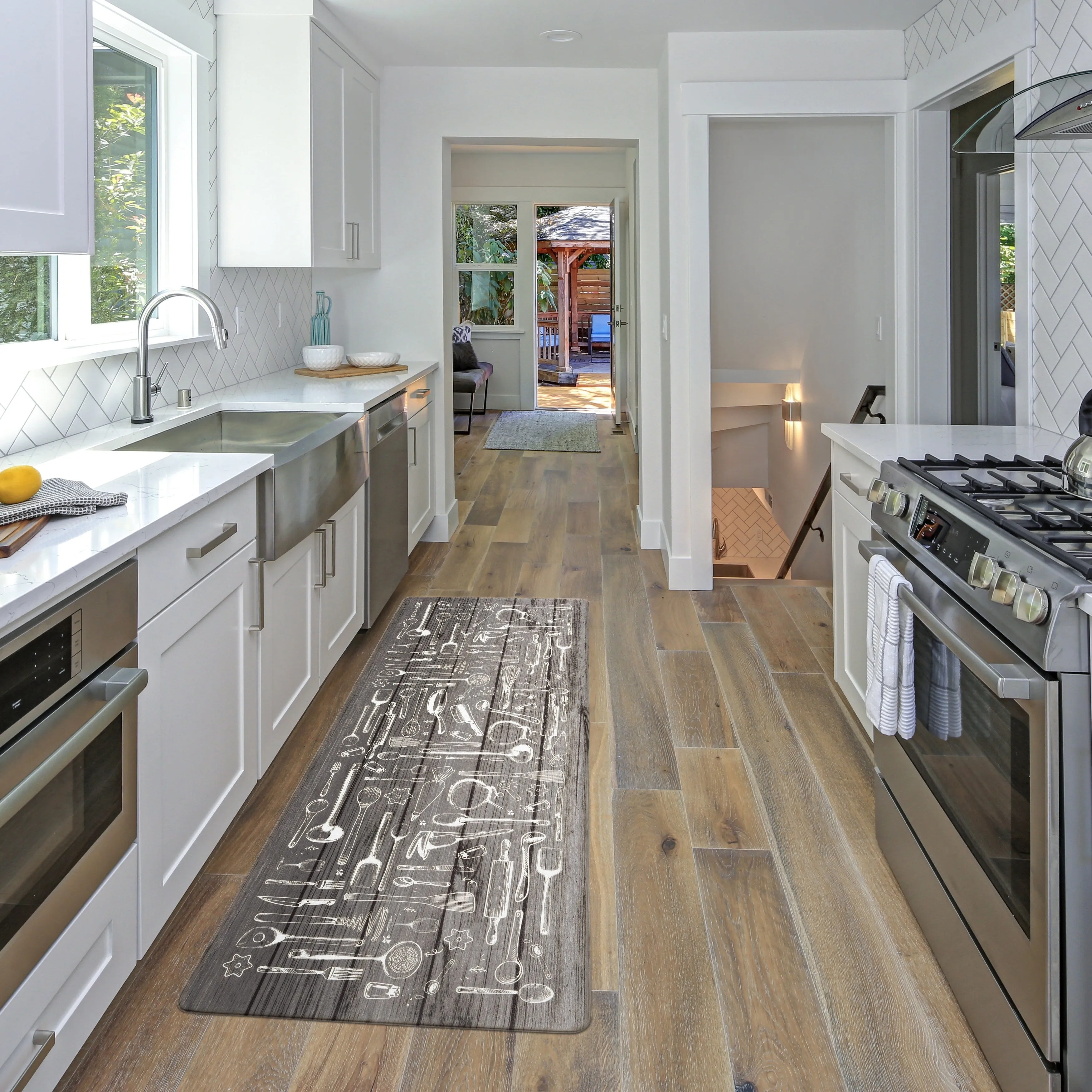 World Rug Gallery Kitchen Chef Anti Fatigue Standing Mat