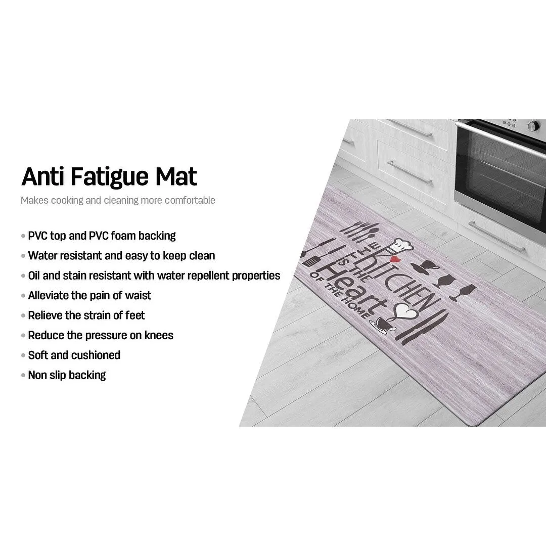 World Rug Gallery 'Kitchen is the Heart of the Home' Anti-fatigue Mat