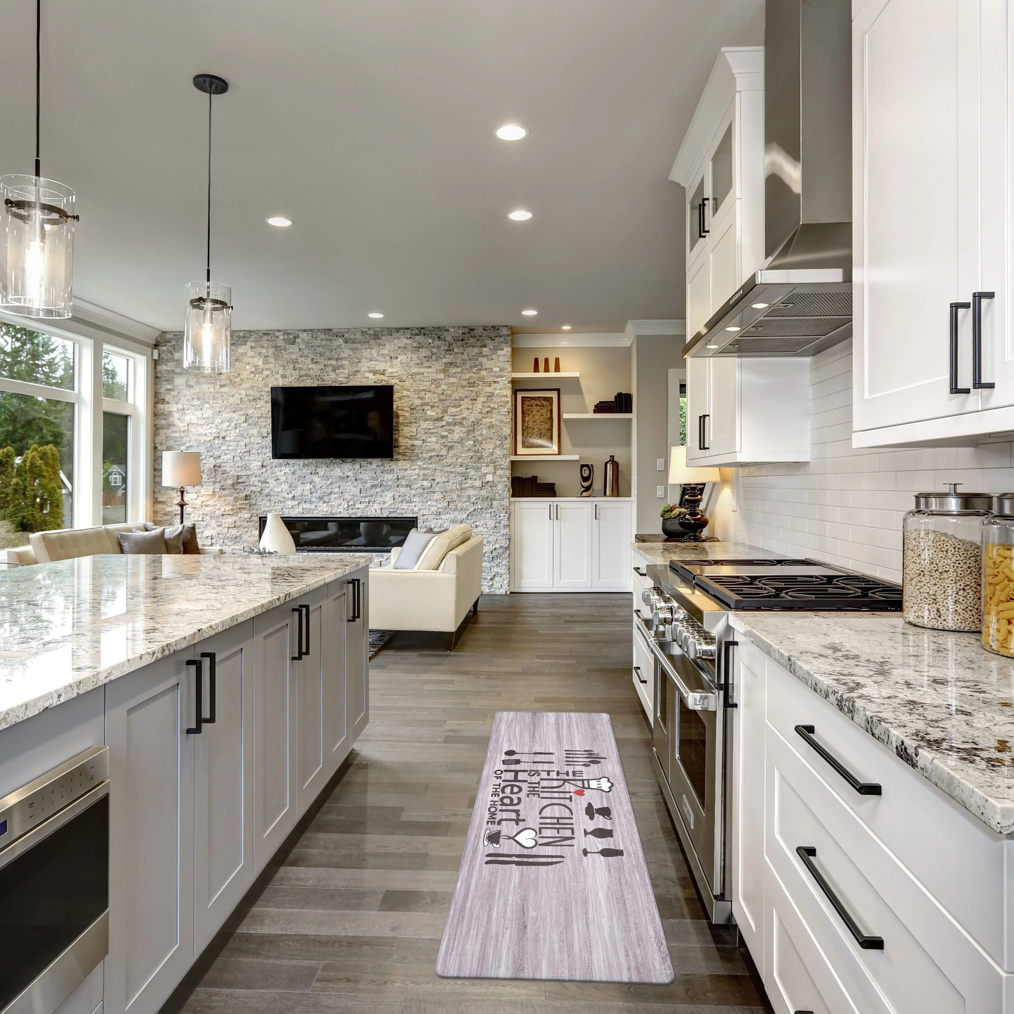 World Rug Gallery 'Kitchen is the Heart of the Home' Anti-fatigue Mat