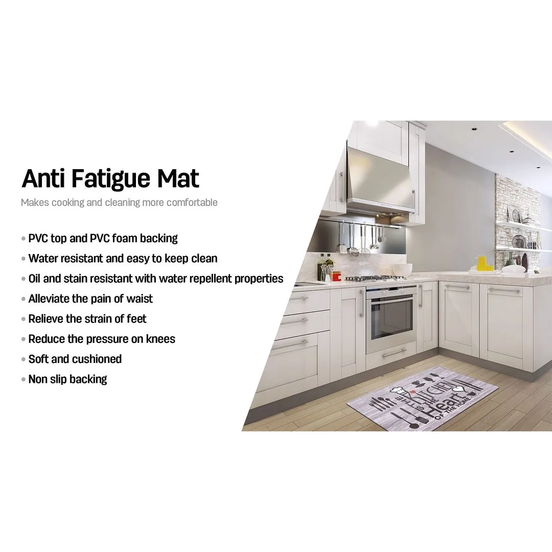 World Rug Gallery 'Kitchen is the Heart of the Home' Anti-fatigue Mat