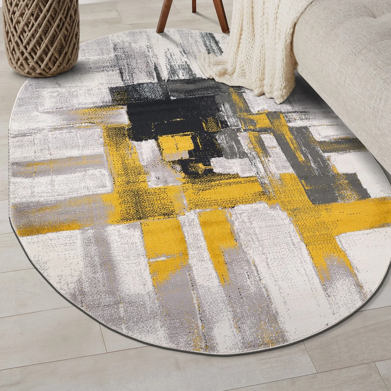 World Rug Gallery Modern Abstract Art Area Rug