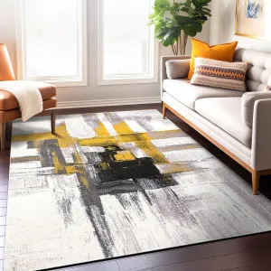 World Rug Gallery Modern Abstract Art Area Rug
