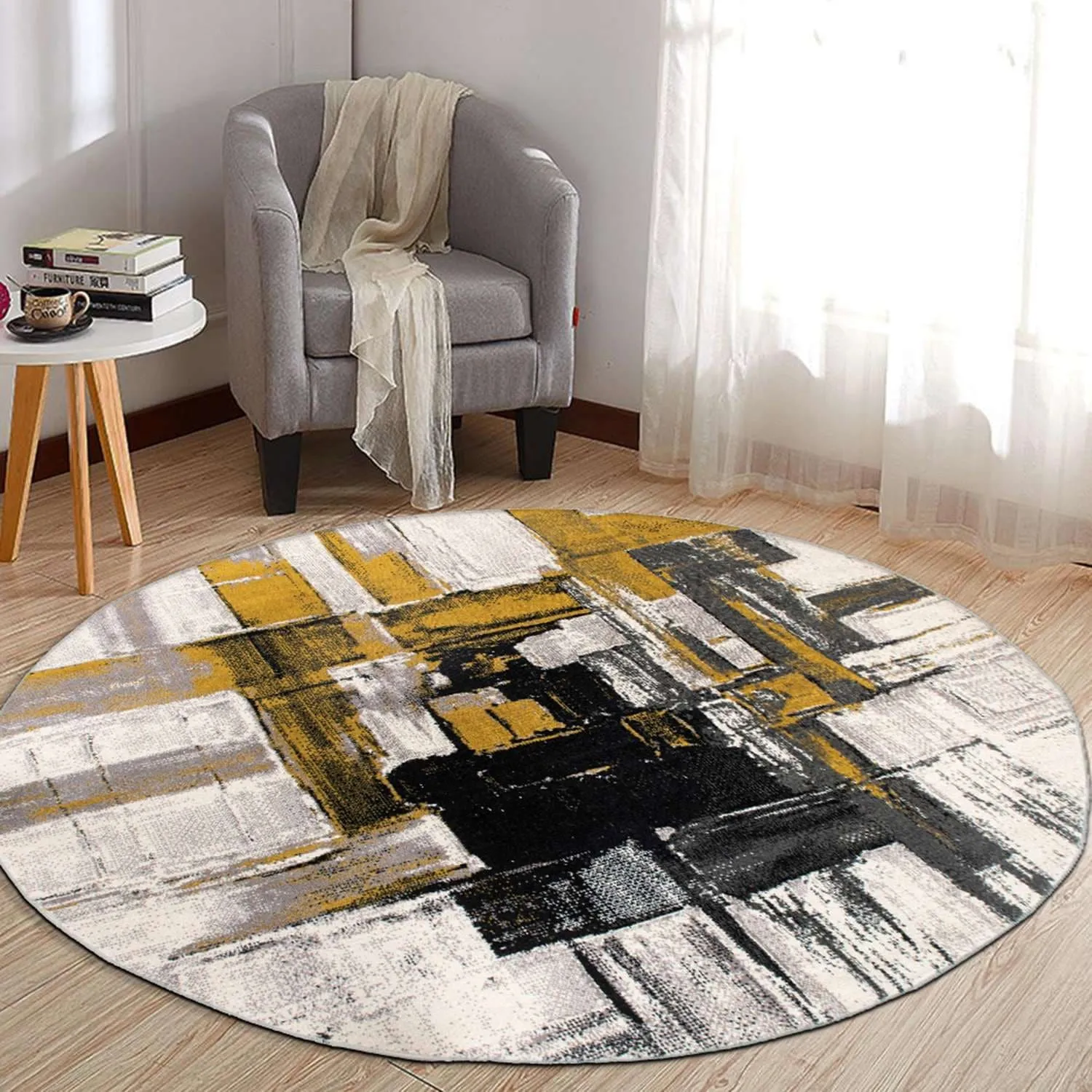 World Rug Gallery Modern Abstract Art Area Rug